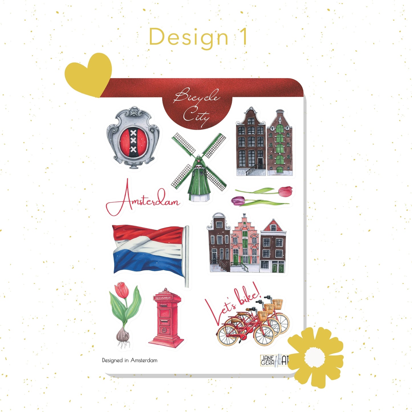 Amsterdam planner stickers