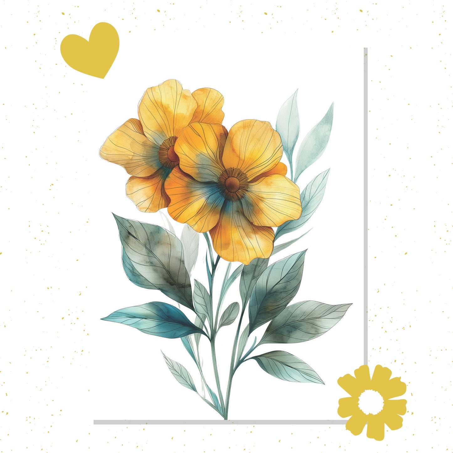 Summer Flower - Beautiful Illustrated Postcard for Gifting & Collecting