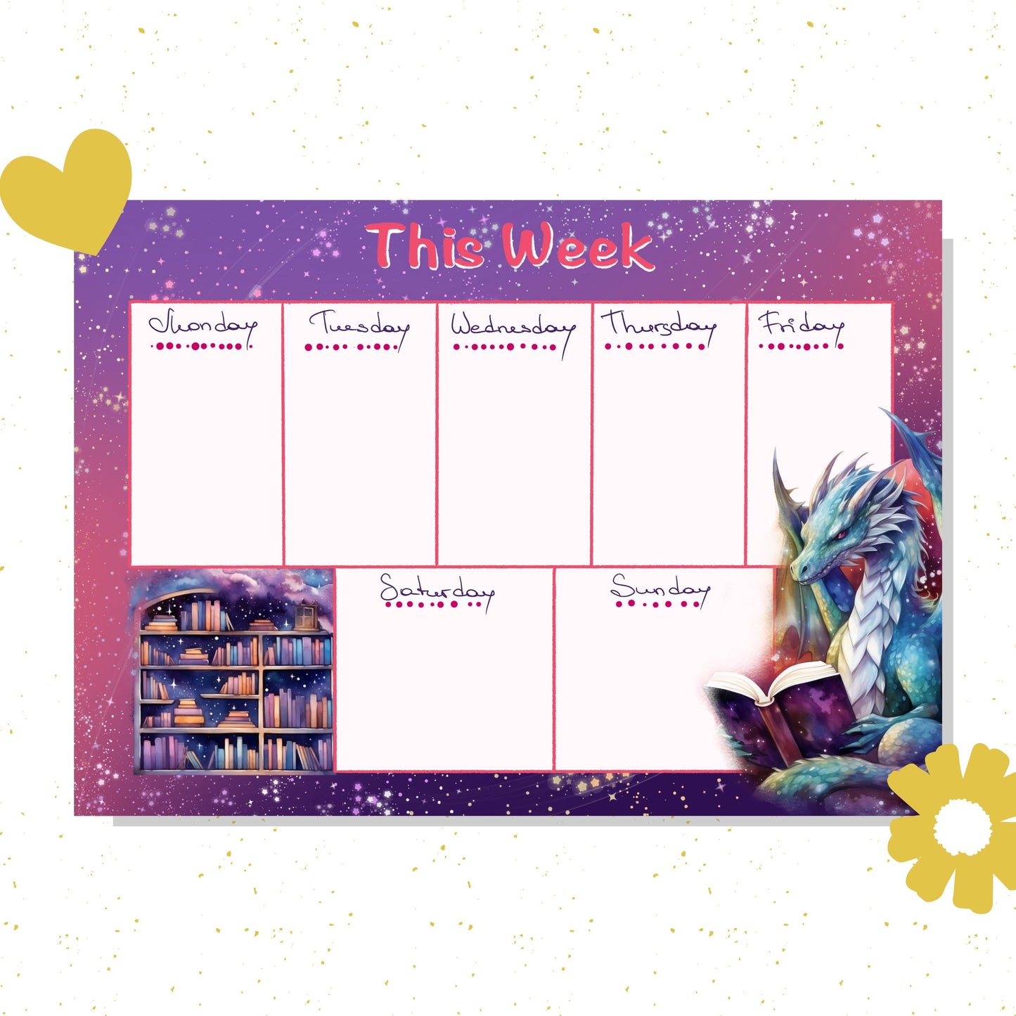 Magic Library A4 Weekplanner Kladblok