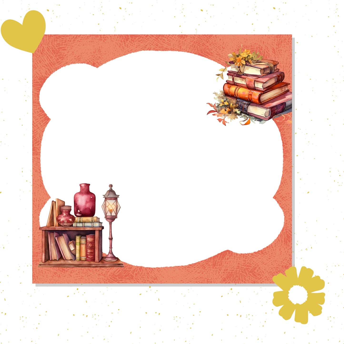 Old Books Chunky Memo pad 10 x 9 cm