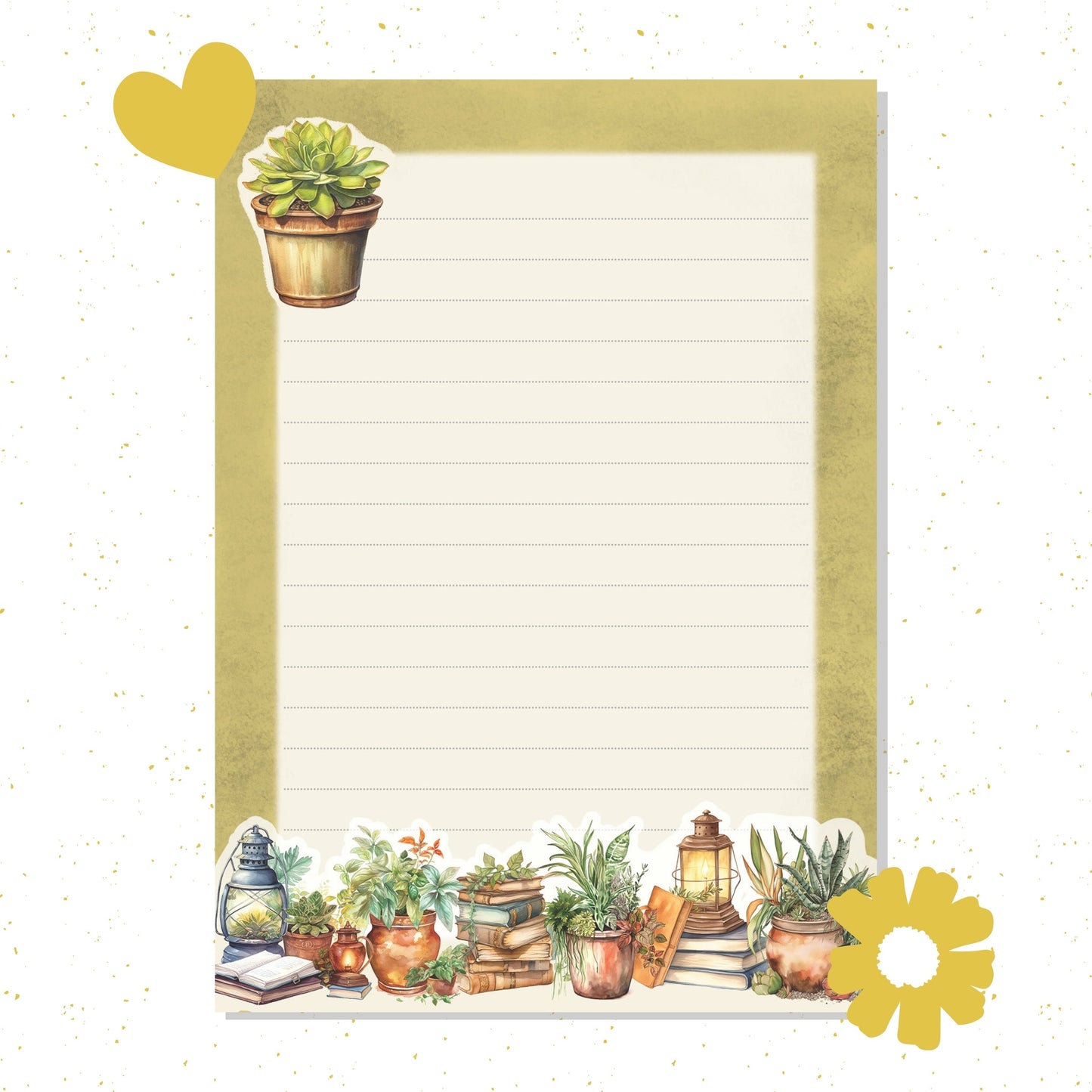 Old Books Notepad 10x14 cm