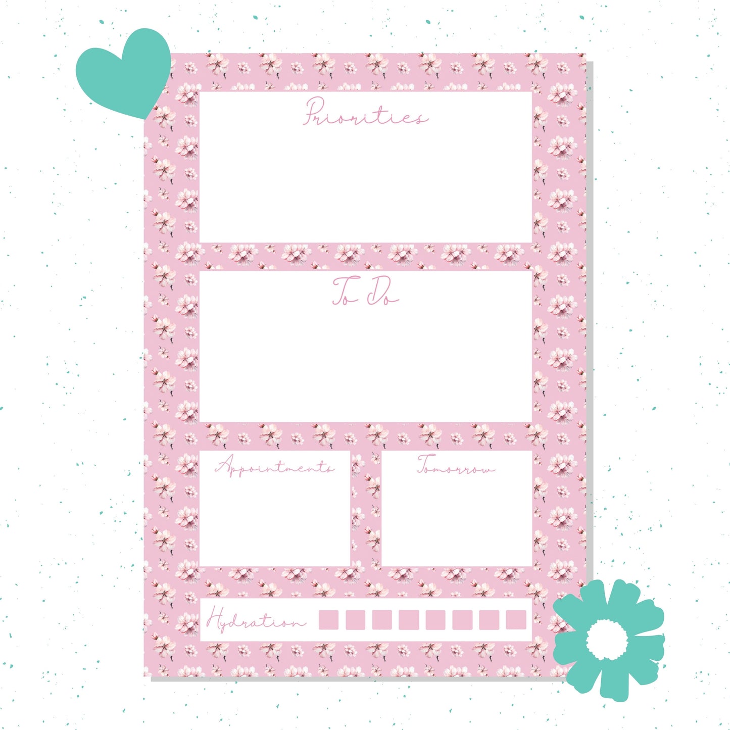 Sakura Blossoms A5 Notepad – Aesthetic Stationery for Journaling, Planning & To-Do Lists
