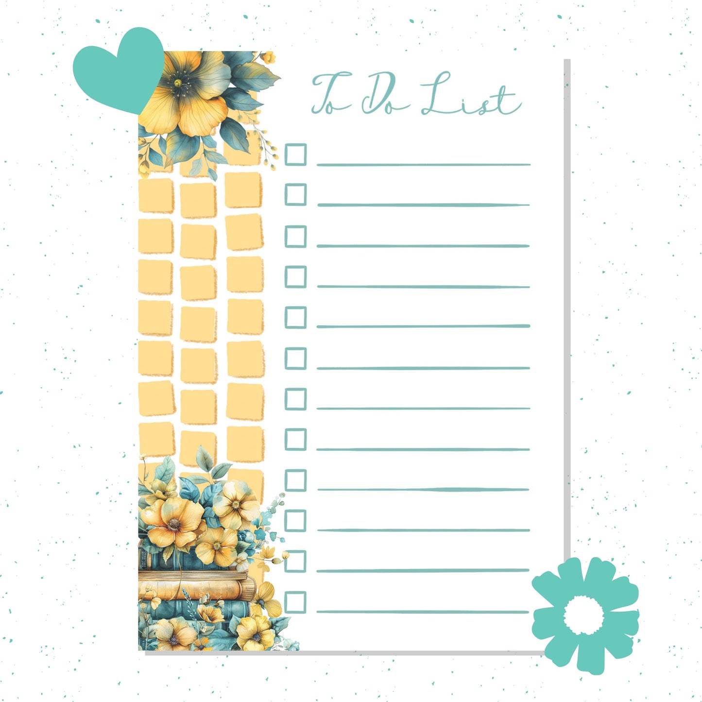Sunny Days To-Do list A6 Notepad – Aesthetic Stationery for Journaling, Planning