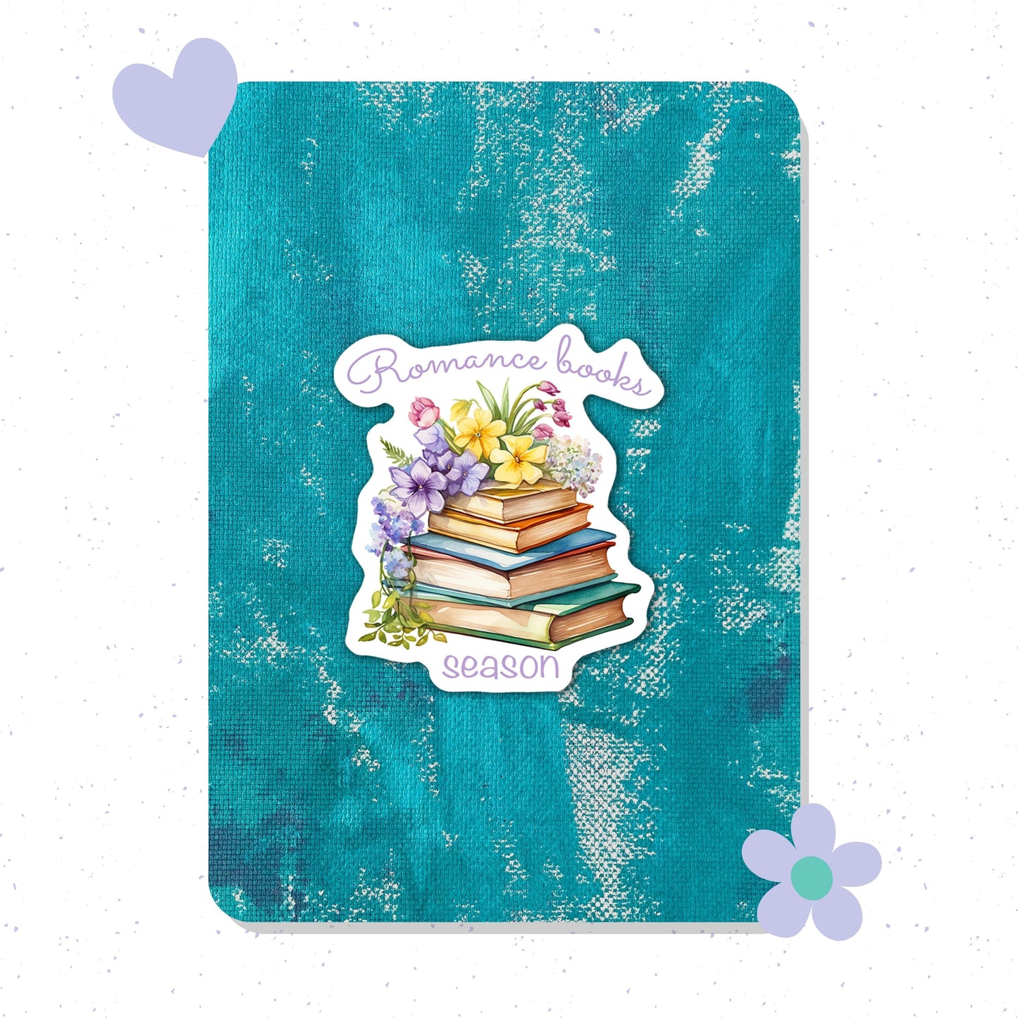 Romance Book Season Vinyl Sticker – Durable Sticker for Laptop, Water Bottle, Notebook