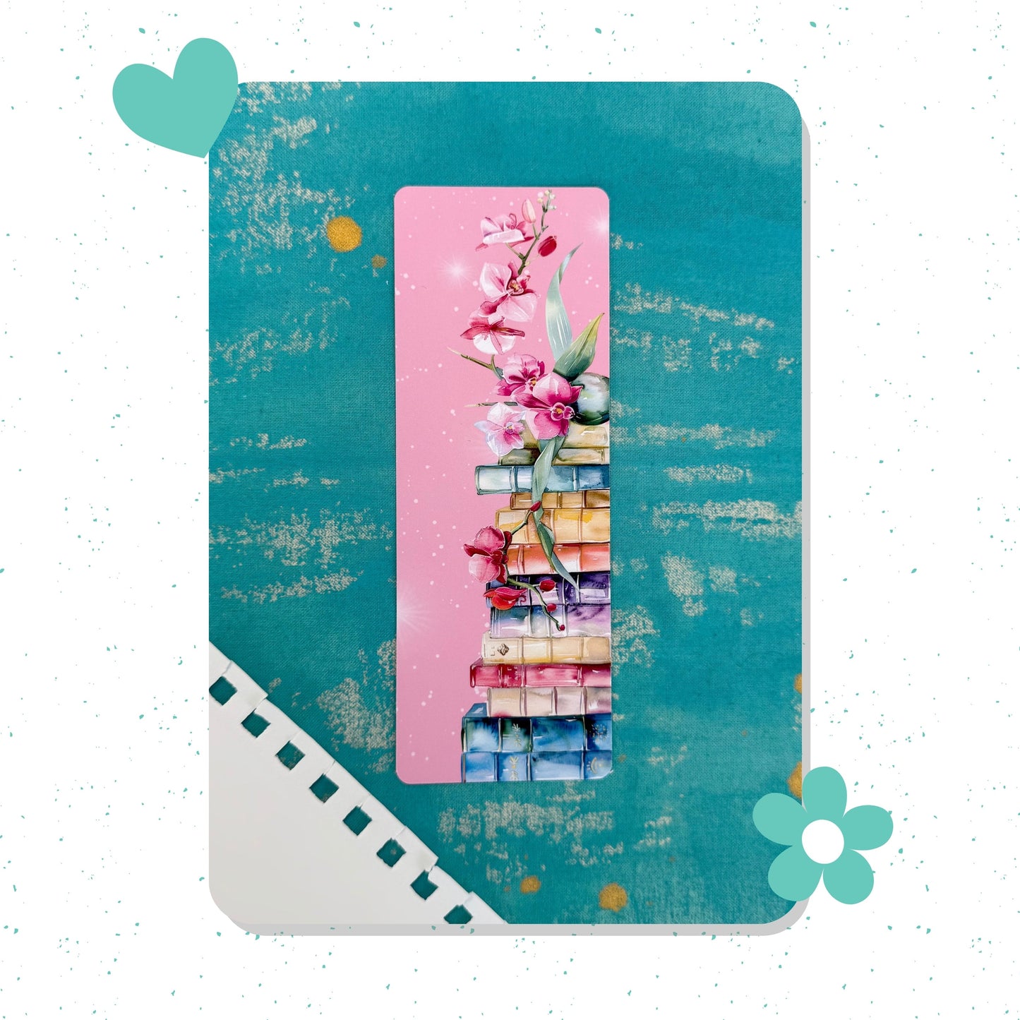 Tropical Bookshelf Classic Bookmark – Elegant Paper Bookmark for Book Lovers