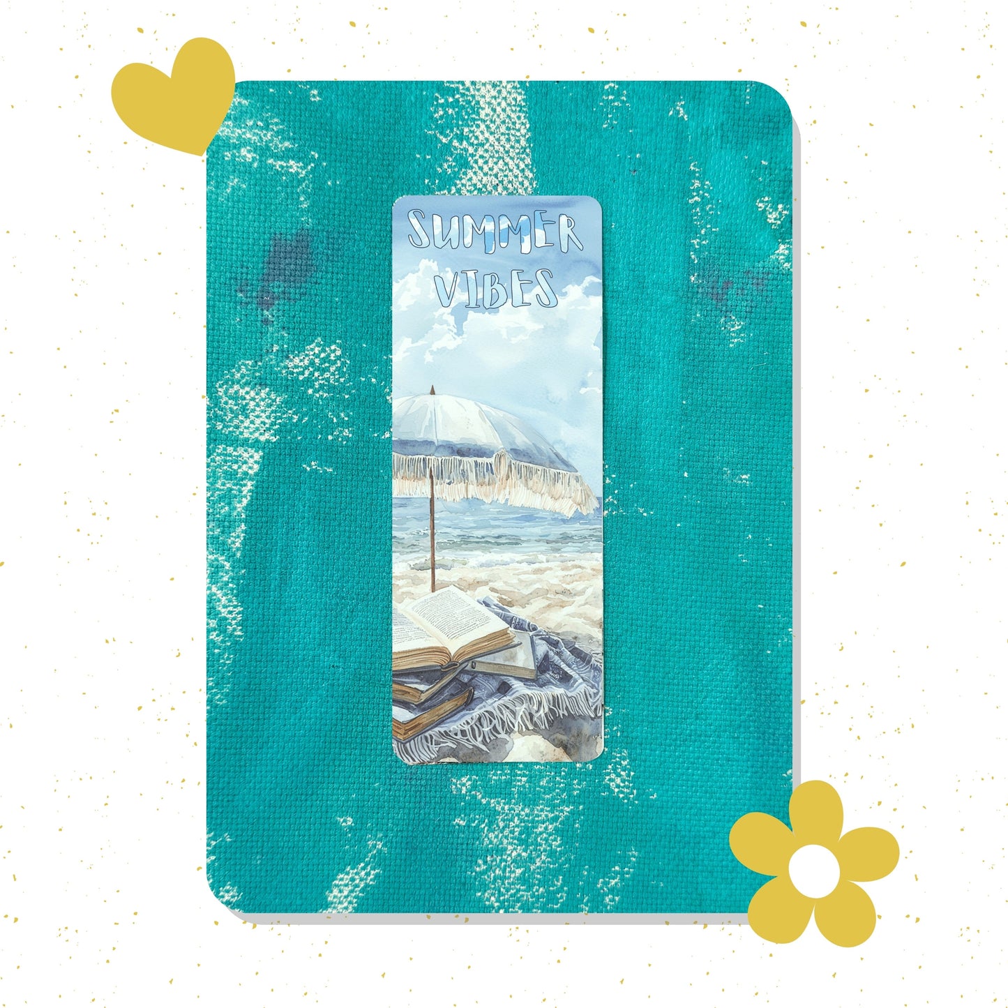 Summer Vibes Classic Bookmark – Elegant Paper Bookmark for Book Lovers