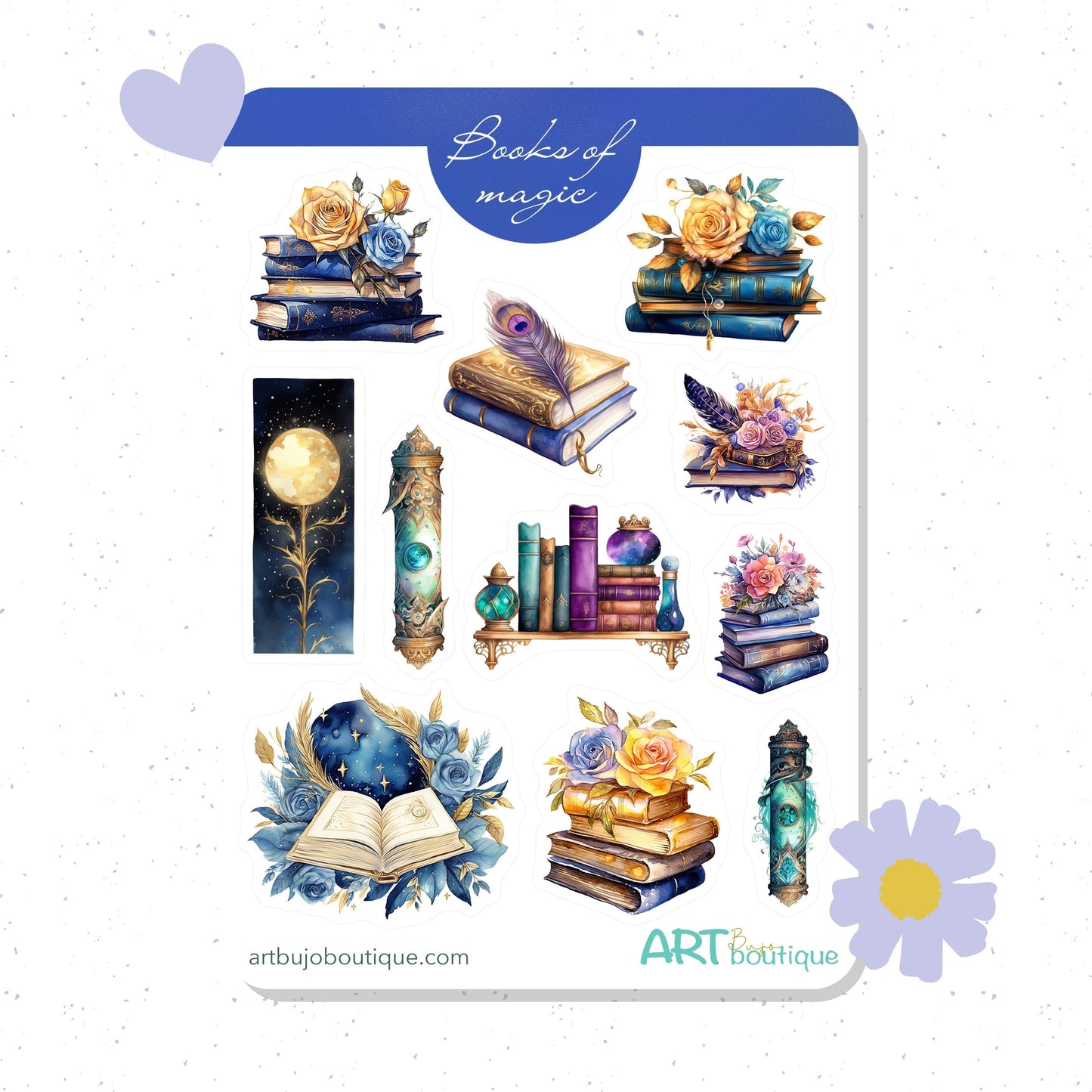 Books of Magic Sticker Sheet