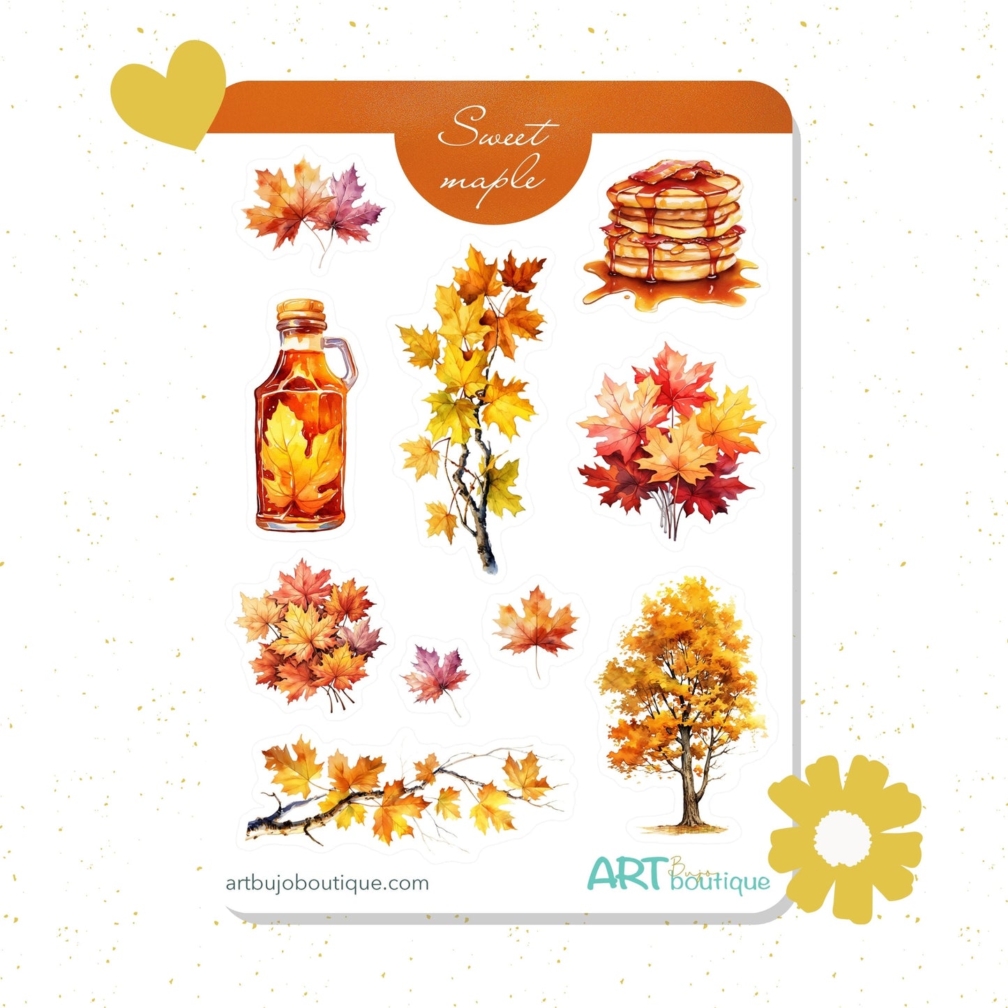Sweet Maple Autumn Sticker Sheet
