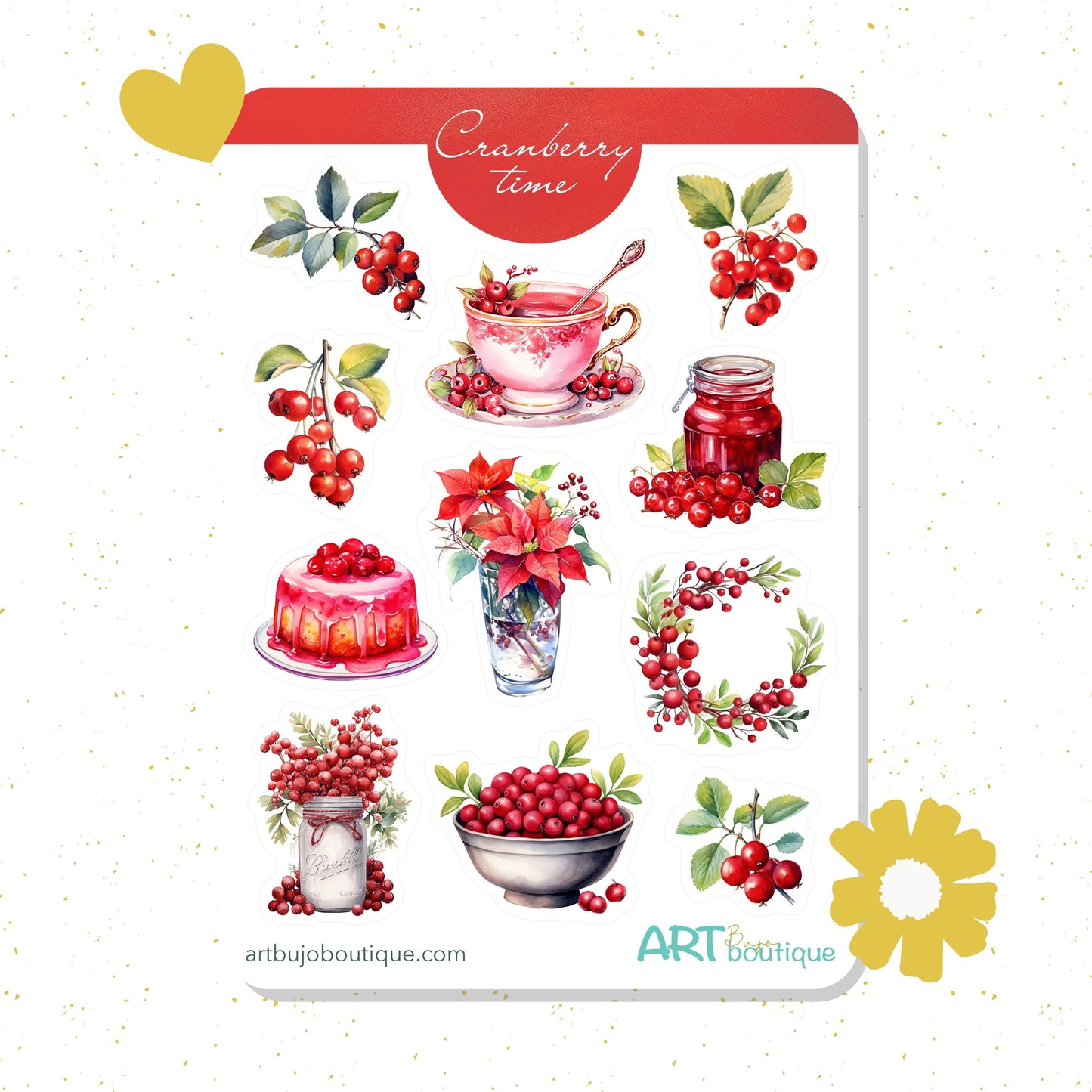 Cranberries Sticker sheet