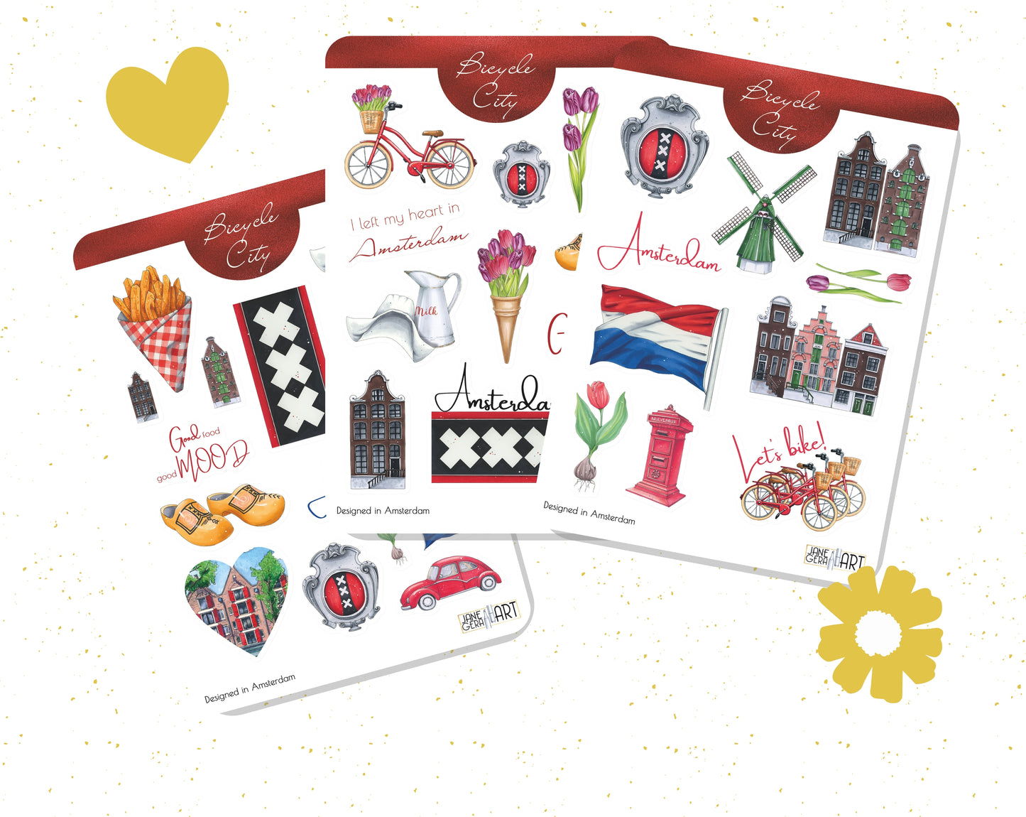 Amsterdam planner stickers