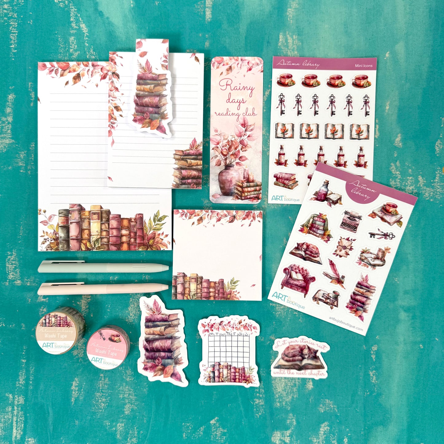 Full Autumn Collection Bundle | 120€ Worth of Stickers, Washi, Notepads, Bookmarks & More