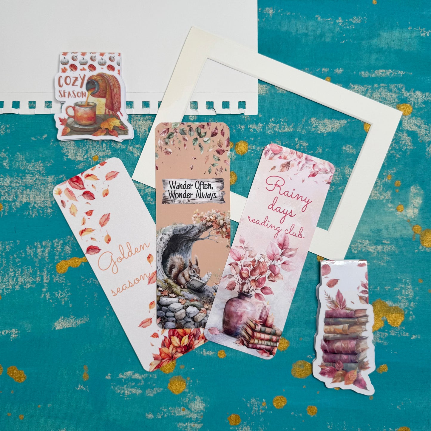 Full Autumn Collection Bundle | 120€ Worth of Stickers, Washi, Notepads, Bookmarks & More