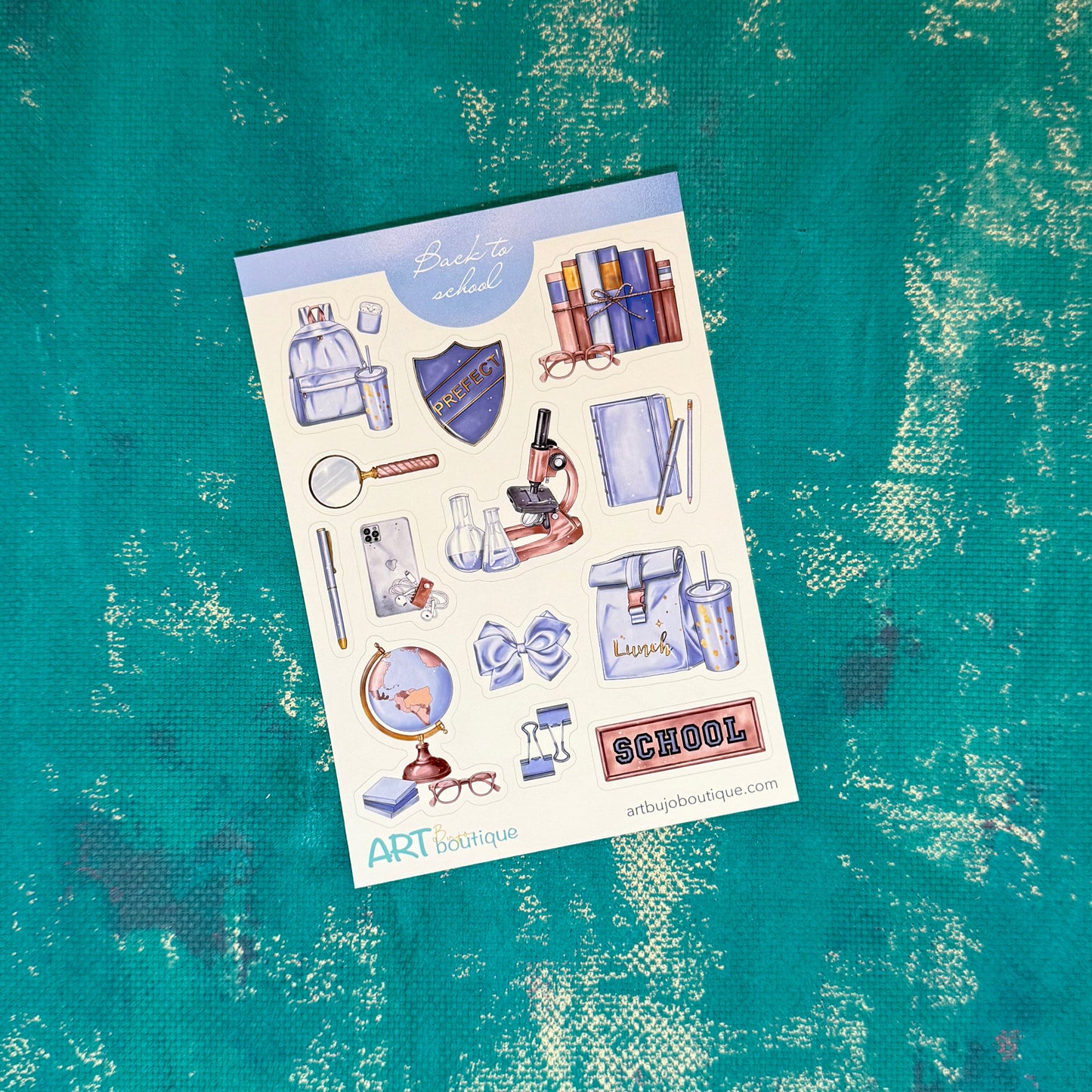 read and learn planner stickers, back to school decorative stickers, bookish gift