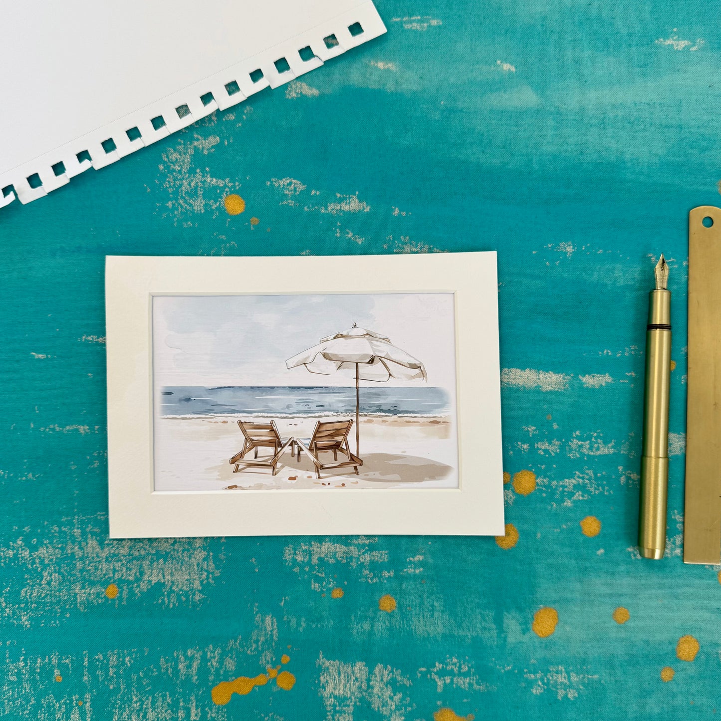 Beach Days - Beautiful Illustrated Postcard for Gifting & Collecting