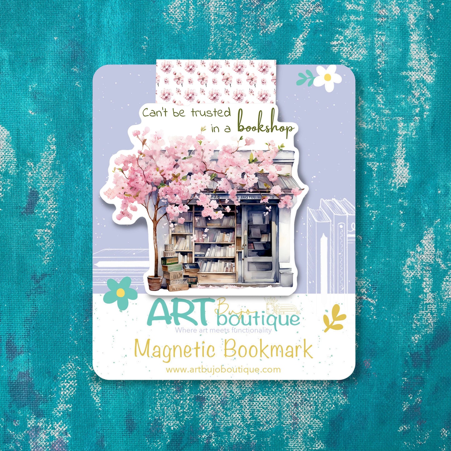 Camera en Freesia magnetische boekenlegger