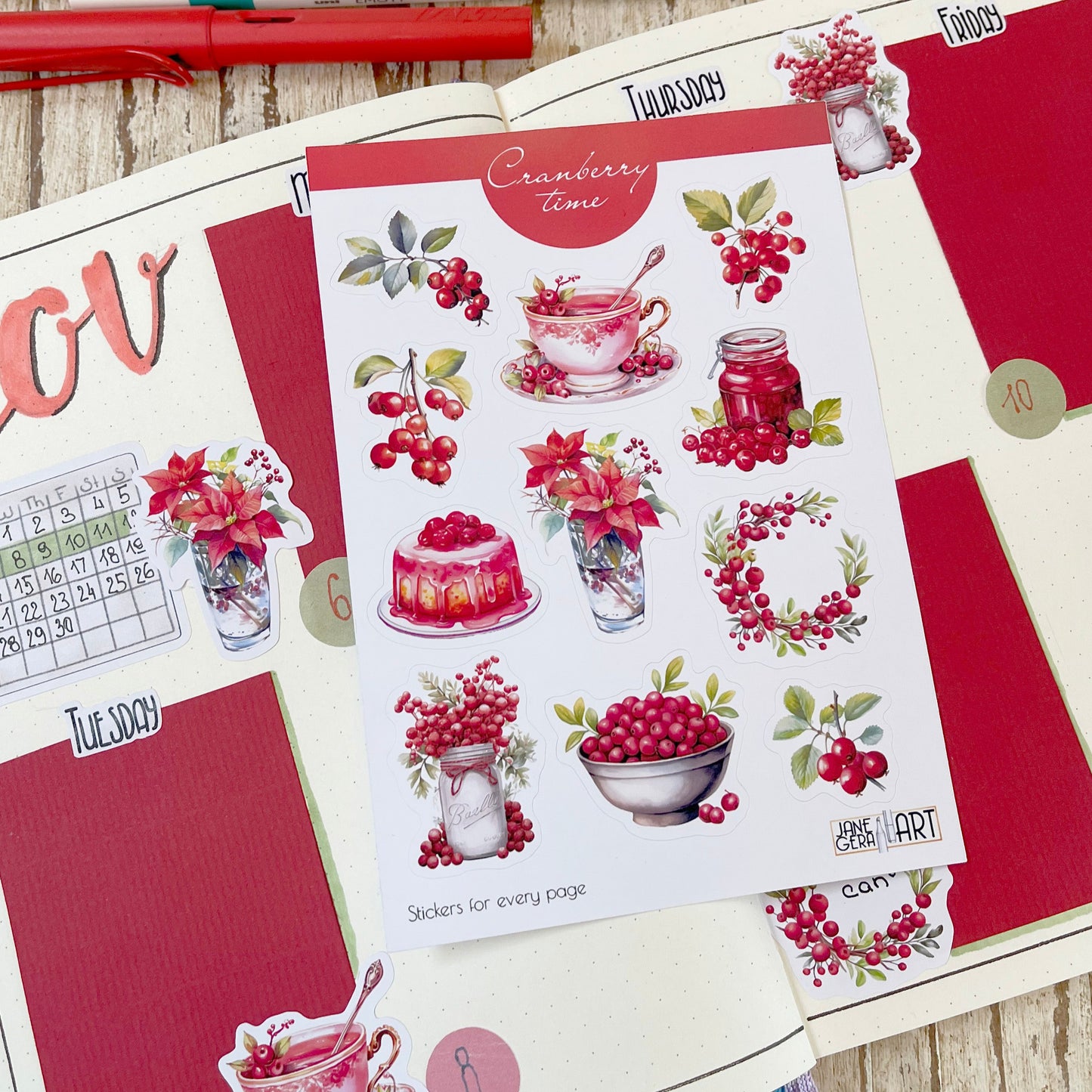 Cranberries Sticker sheet
