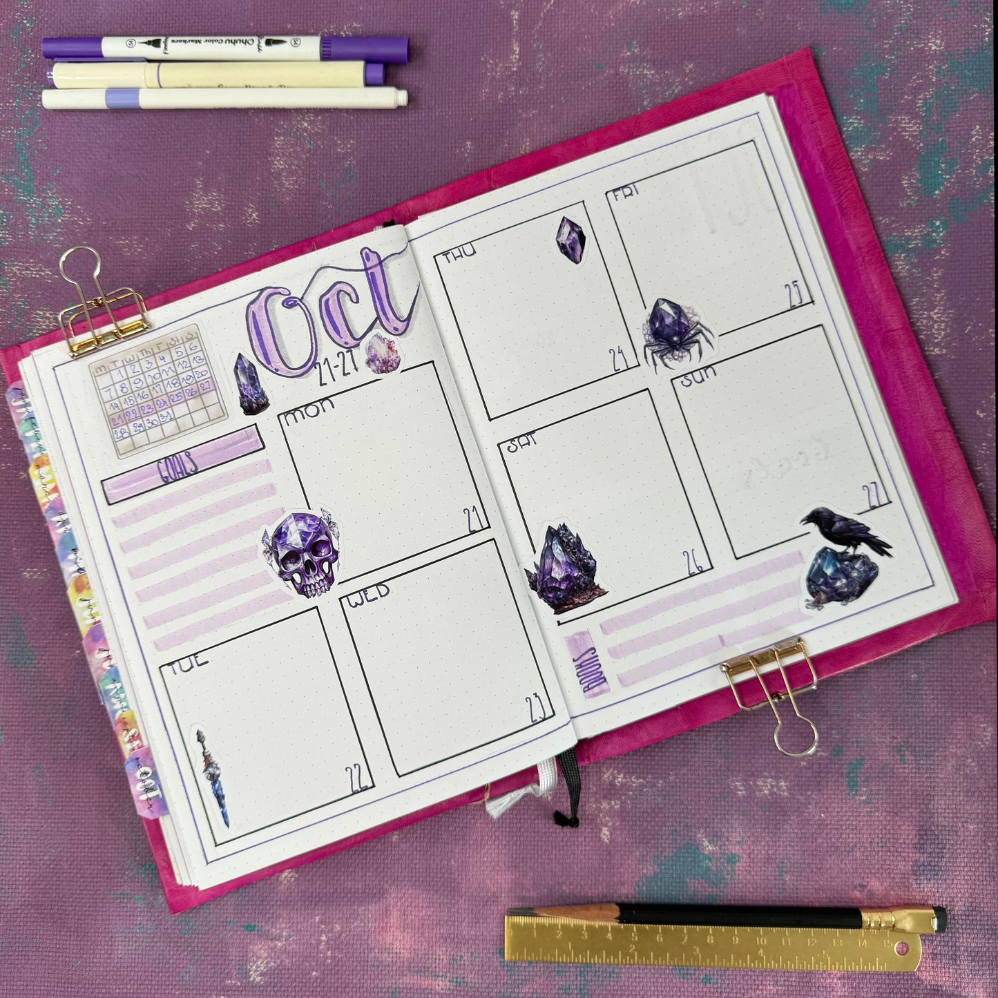 Crystal Magic decorative sticker sheet