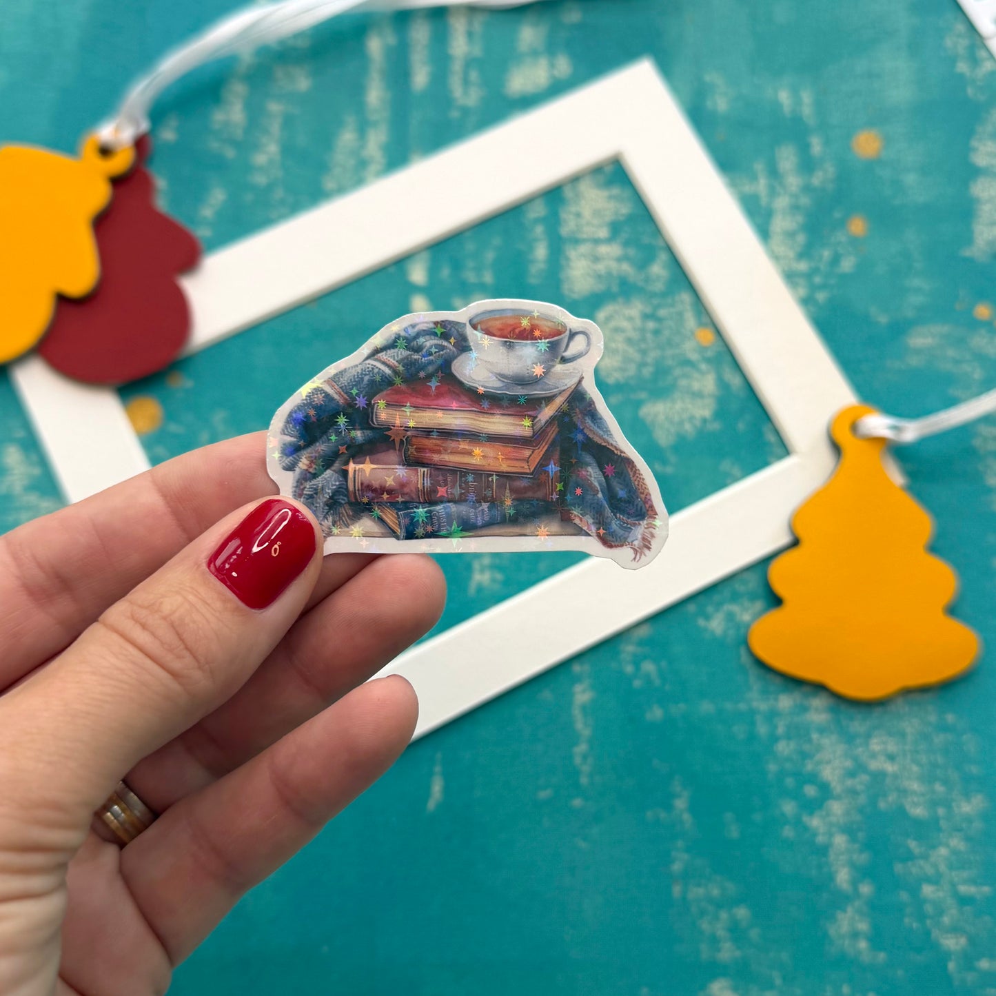 Winter Reading Vinyl Sticker