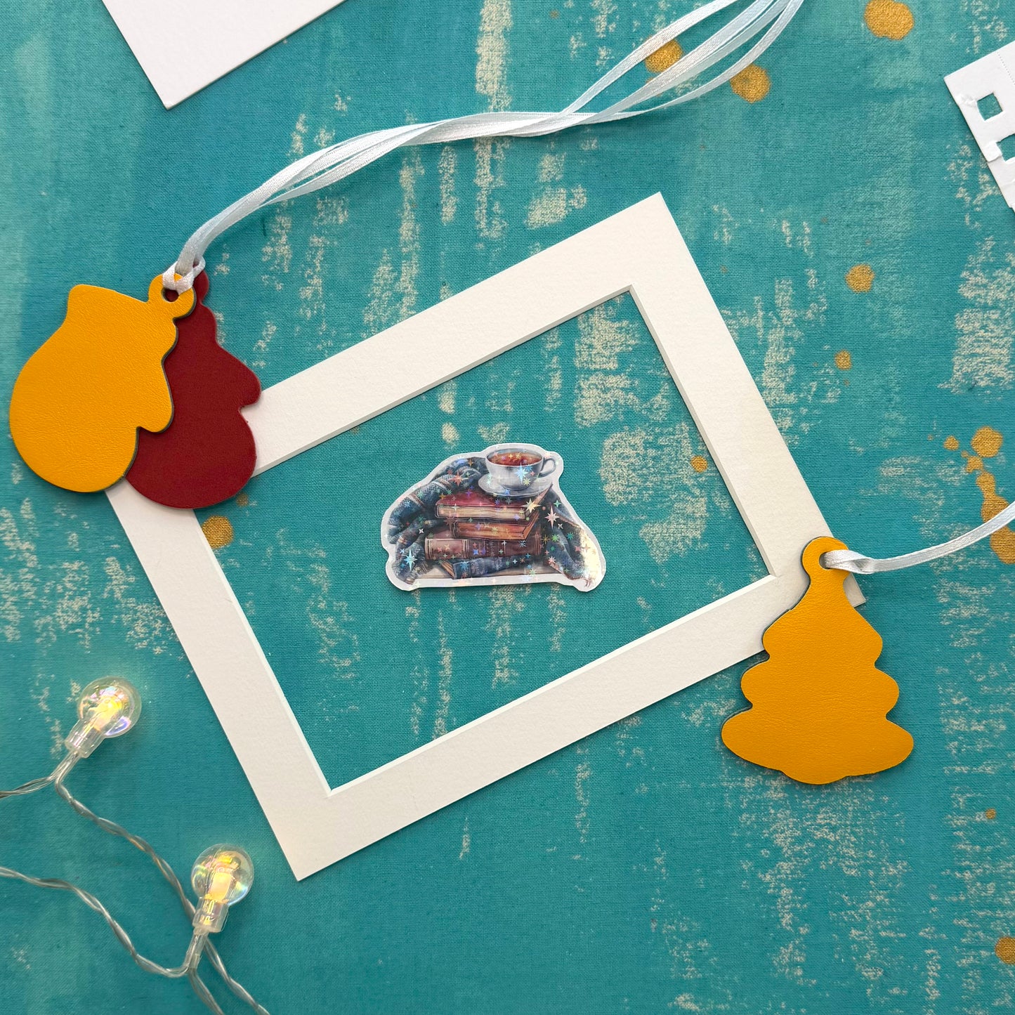 Snowy Library Planner Decorative Set - Stickers, Washi & Vinyls for Fall Journaling