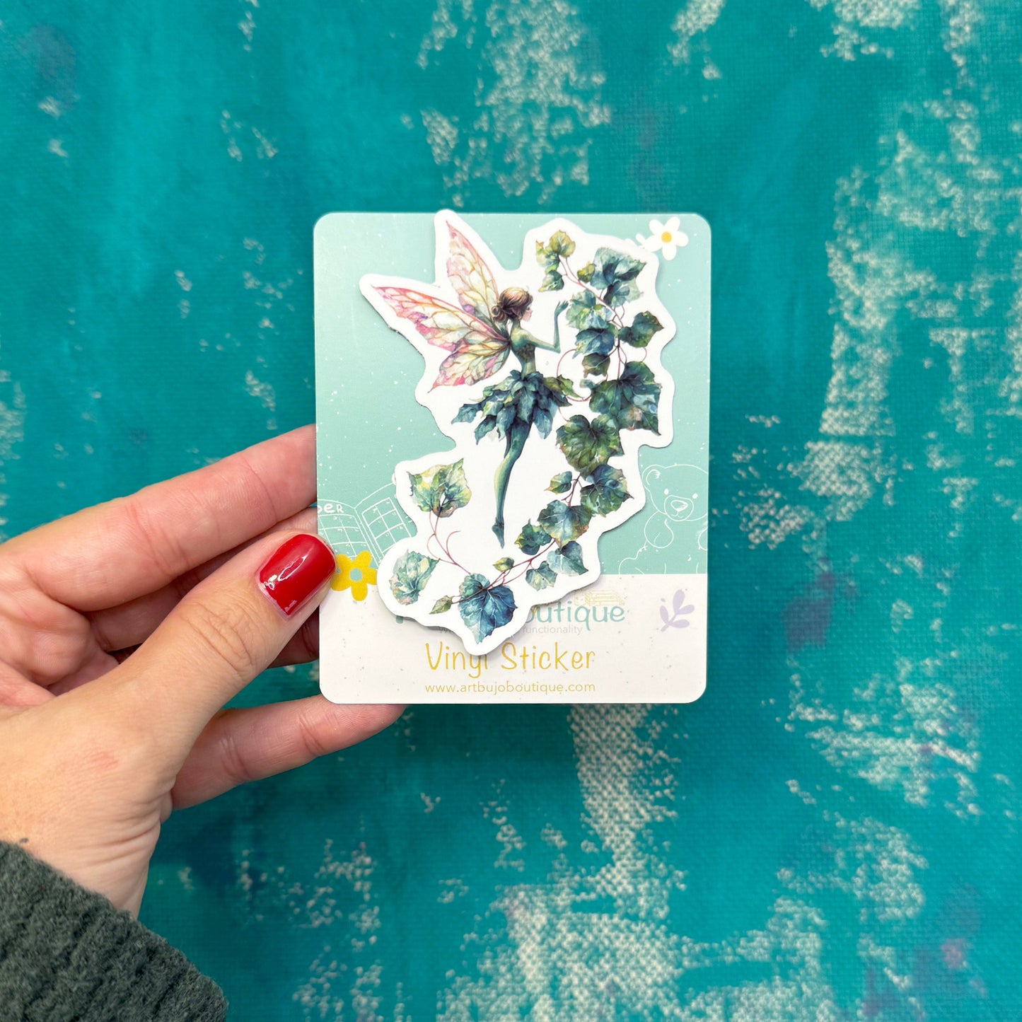 Green Fairy Vinyl Sticker