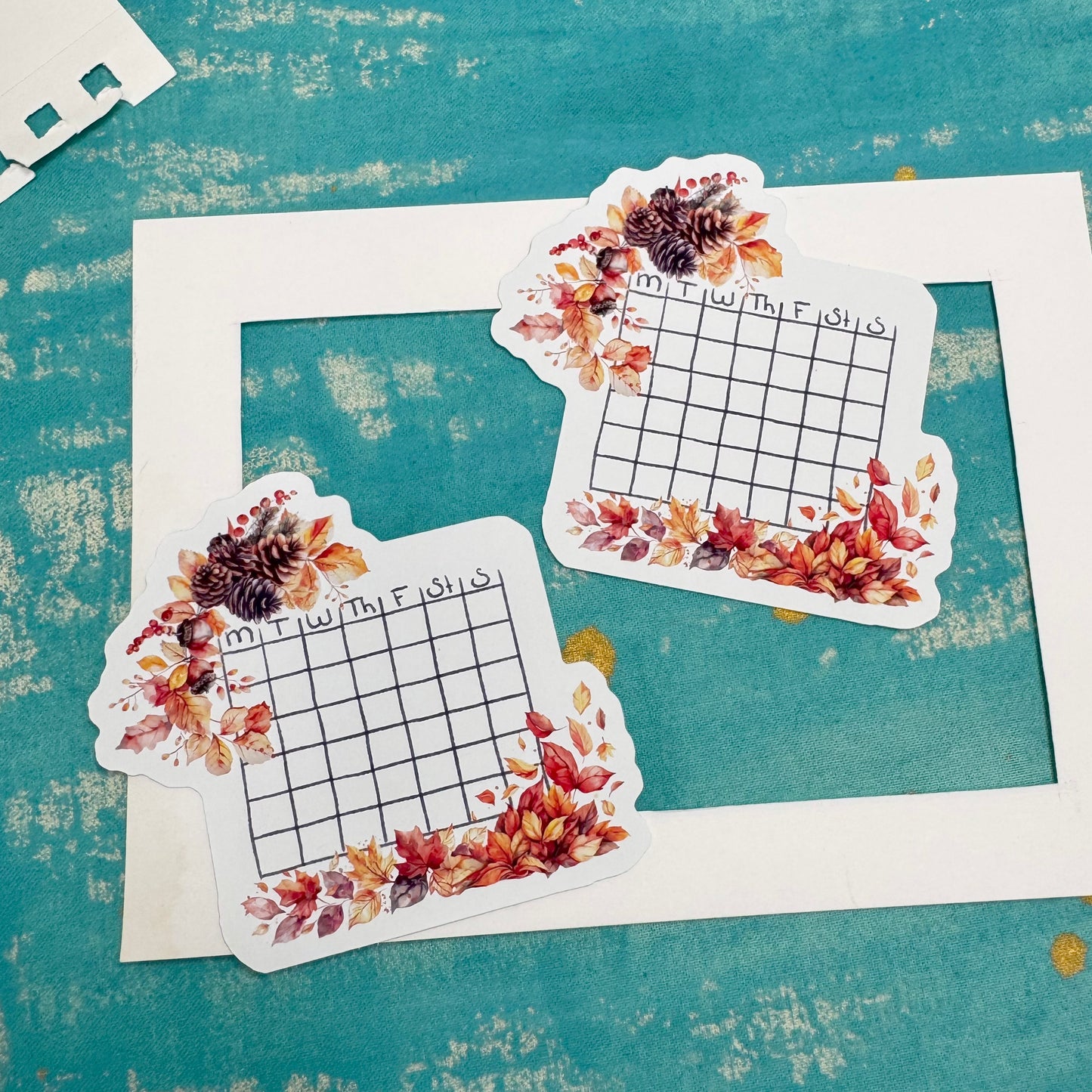 Golden Harvest Planner Decorative Set - Stickers, Washi & Vinyls for Fall Journaling