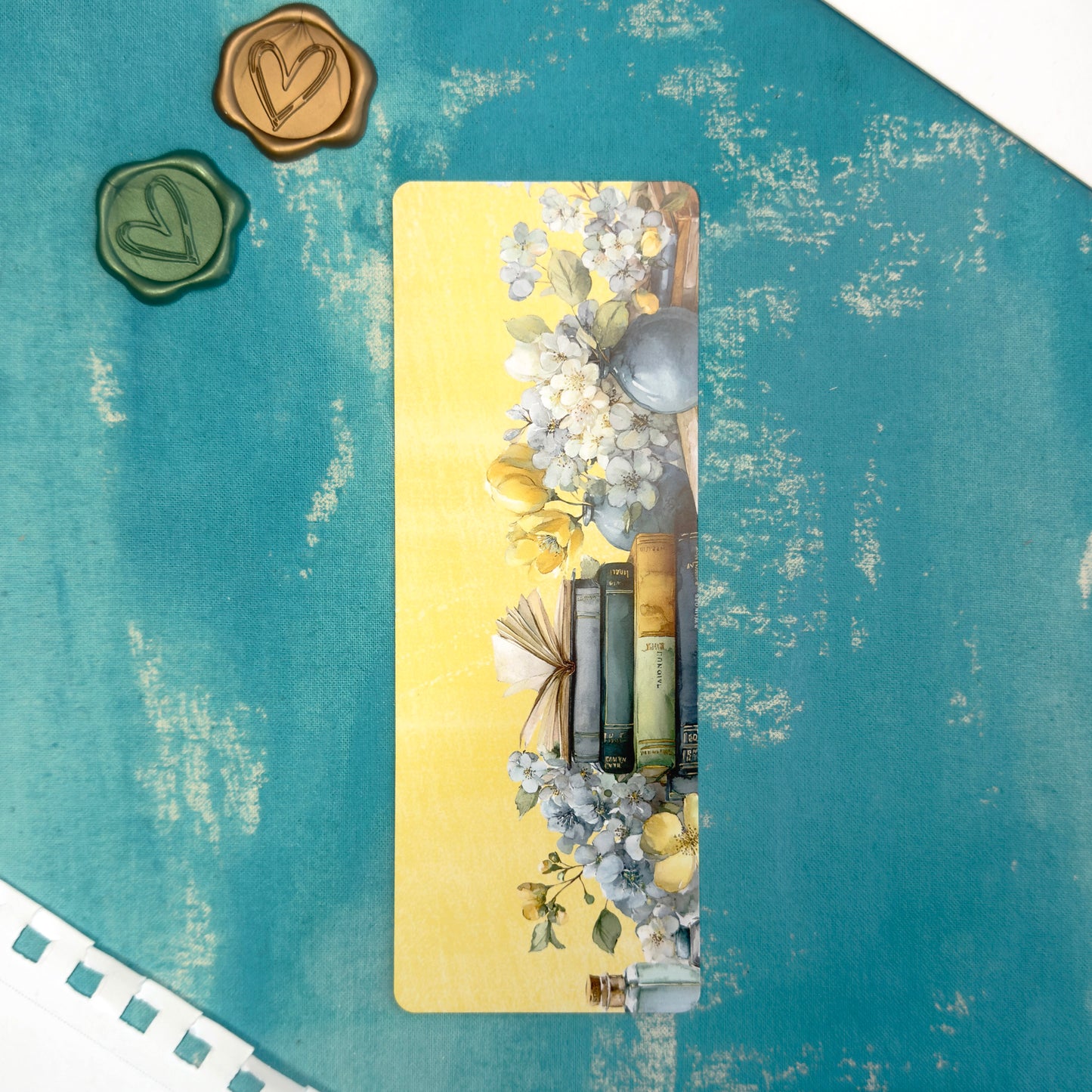 Spring Bookshelf Floral Bookmark