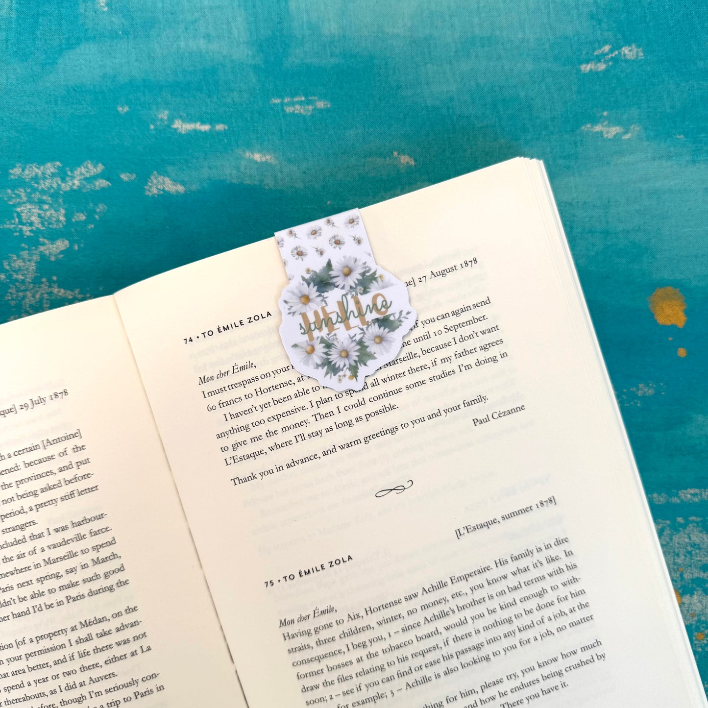 Hello, Sunshine! Magnetic Bookmark – Aesthetic Page Marker for Books & Planners