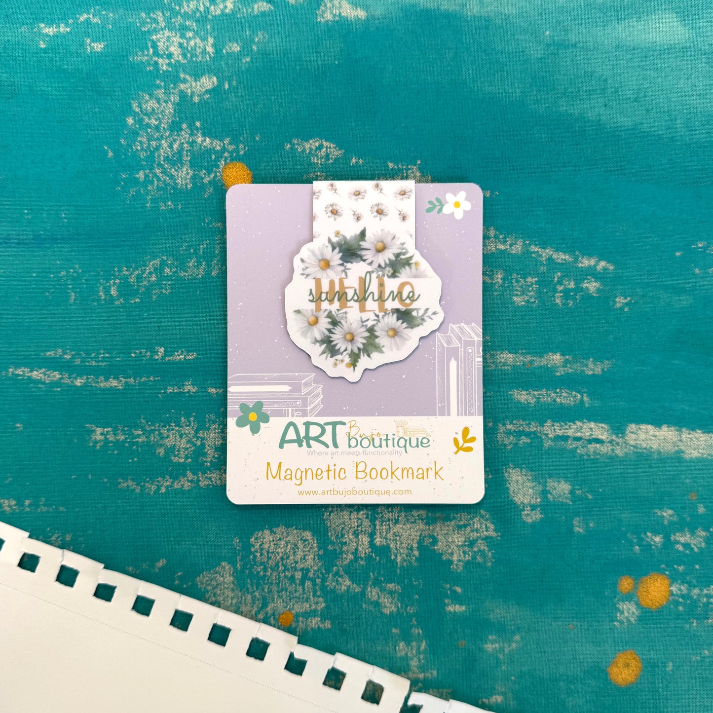 Hello, Sunshine! Magnetic Bookmark – Aesthetic Page Marker for Books & Planners