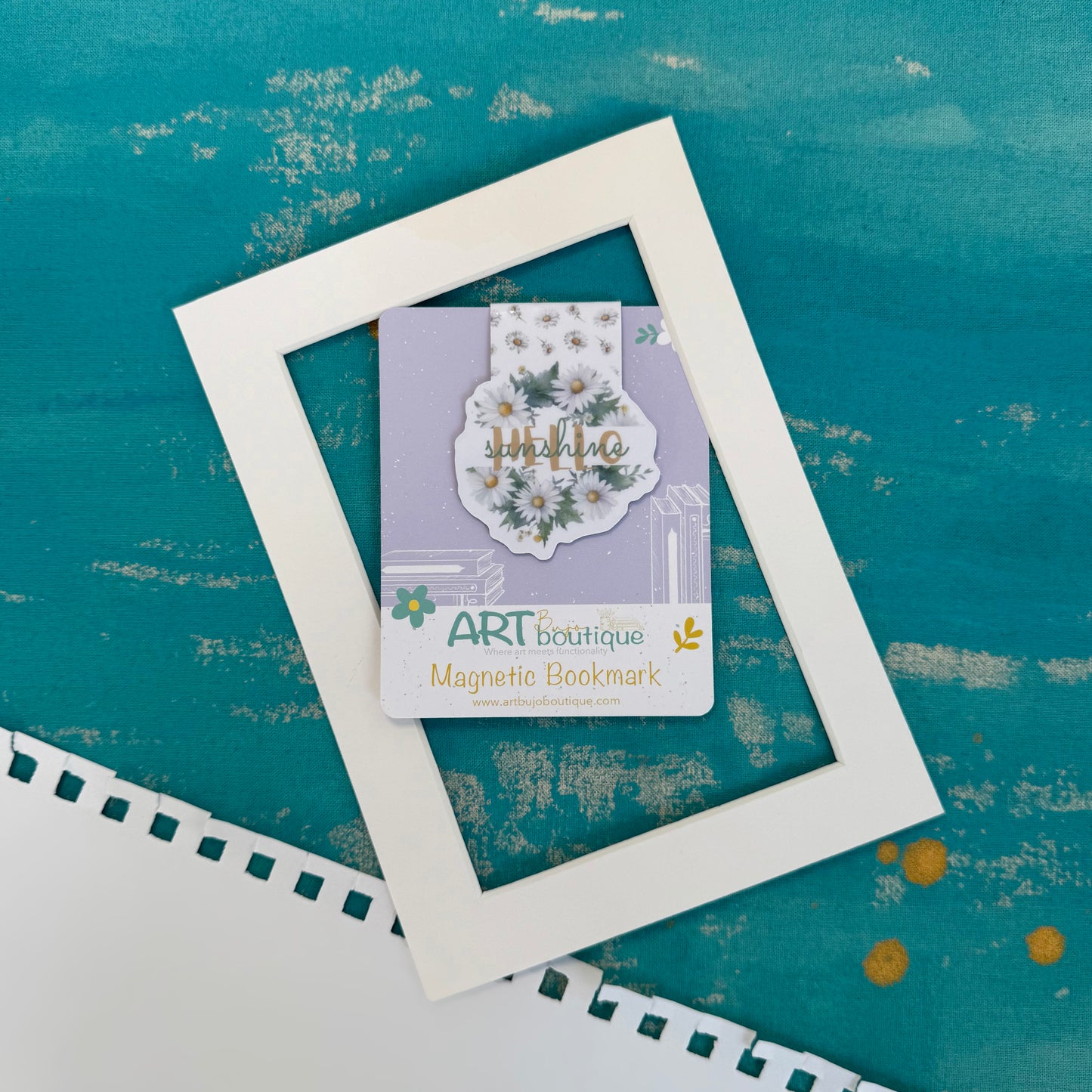 Hello, Sunshine! Magnetic Bookmark – Aesthetic Page Marker for Books & Planners