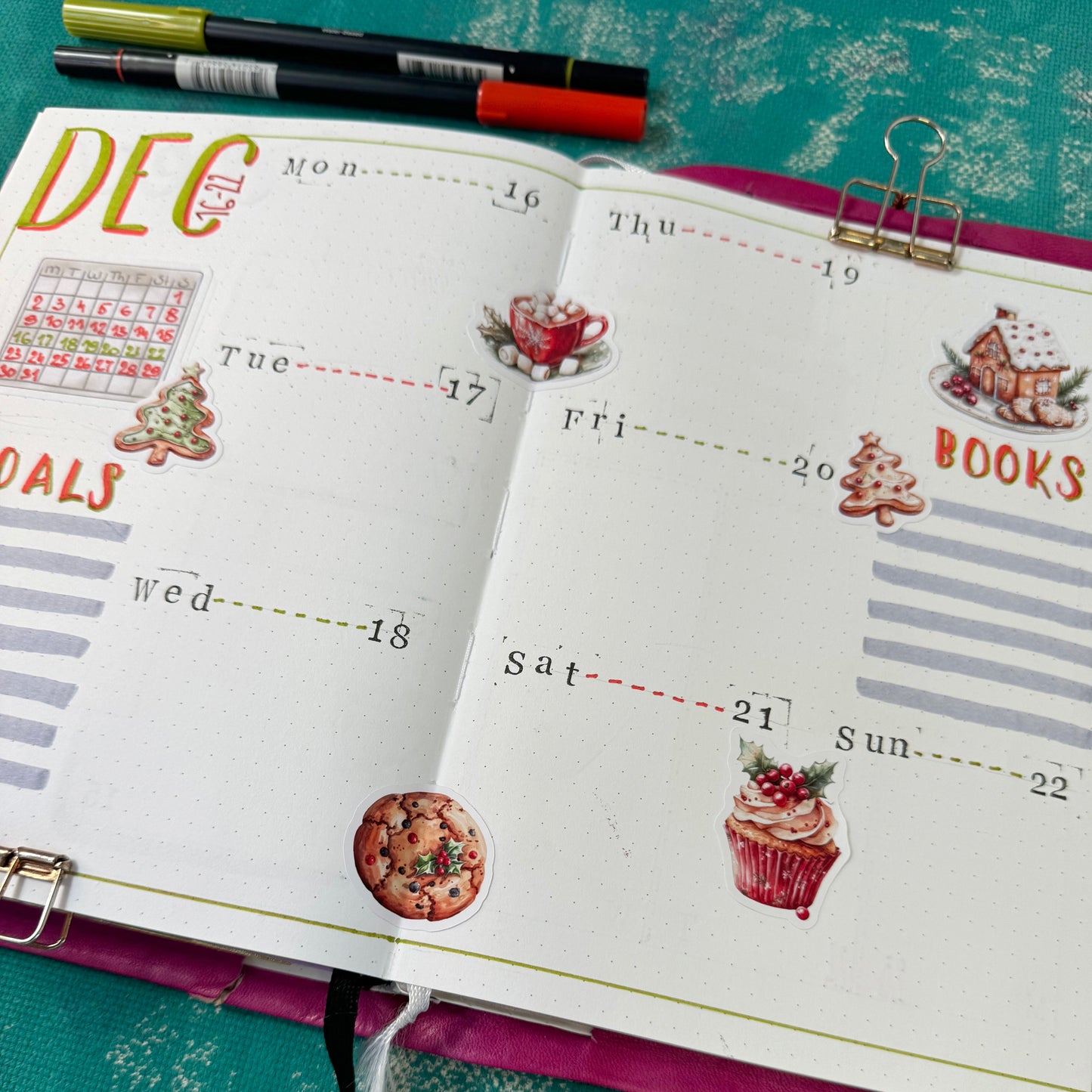 Holiday Baking decorative sticker sheet