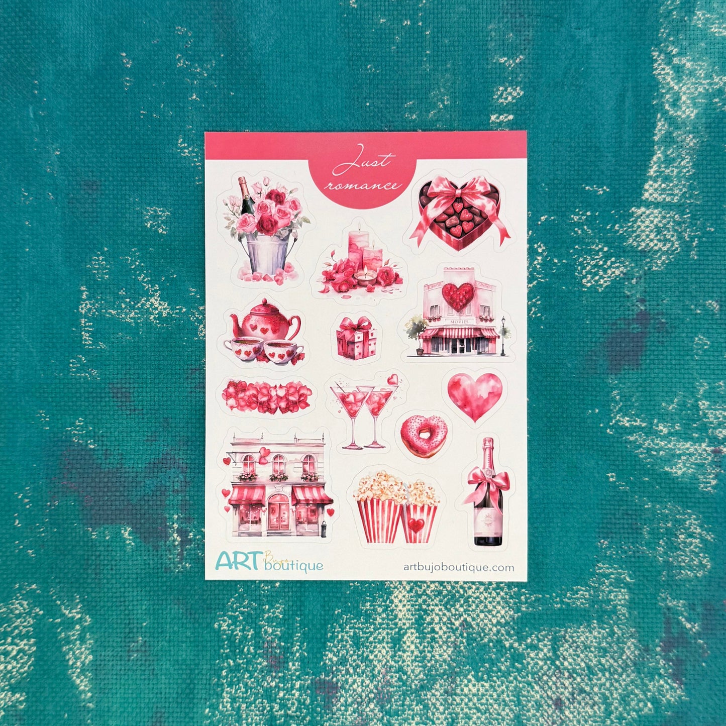 Just Romance Valentijnsdag stickervel