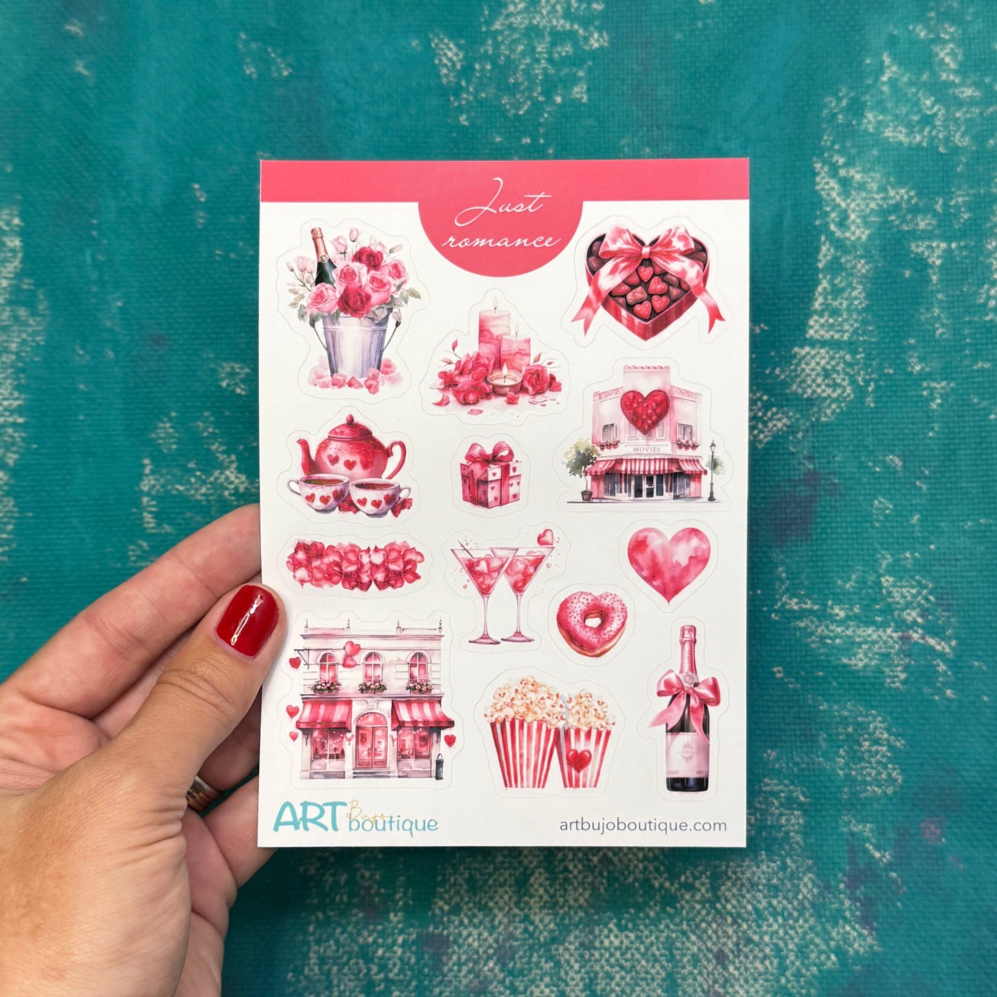 Just Romance Valentijnsdag stickervel