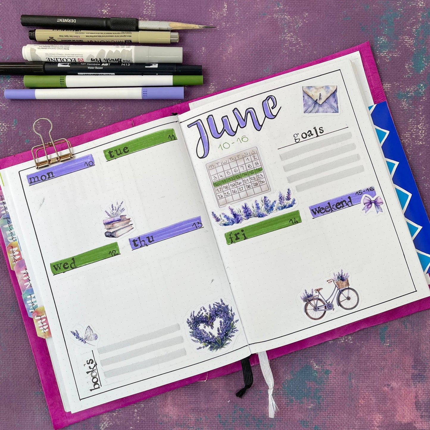 Rode rozen stickers bujo stickervel Bloemenstickers