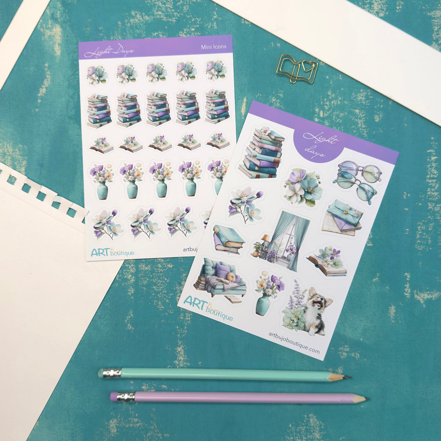 Light Days Mini Icons Floral Spring Stickers