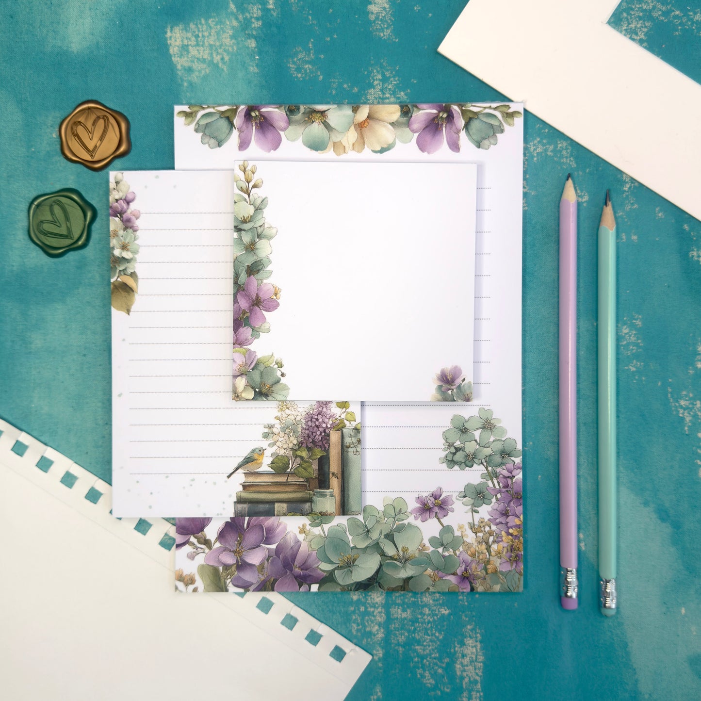 Light Days Spring Floral Notepad A6
