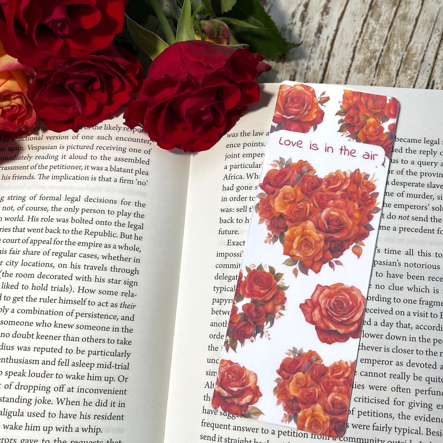 Love is in the Air Valentine's Day Bookmark
