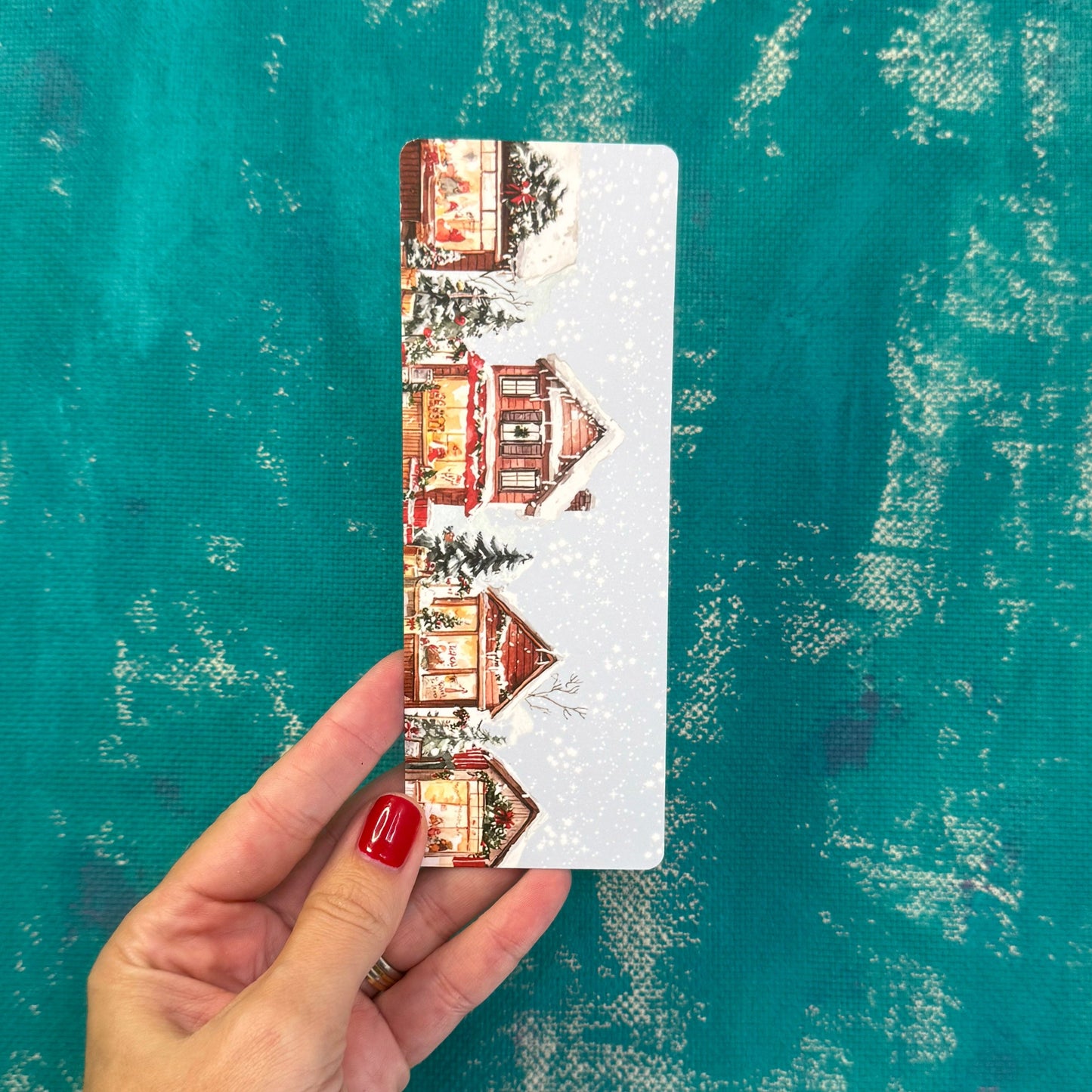 Wintermarkt klassieke bladwijzer