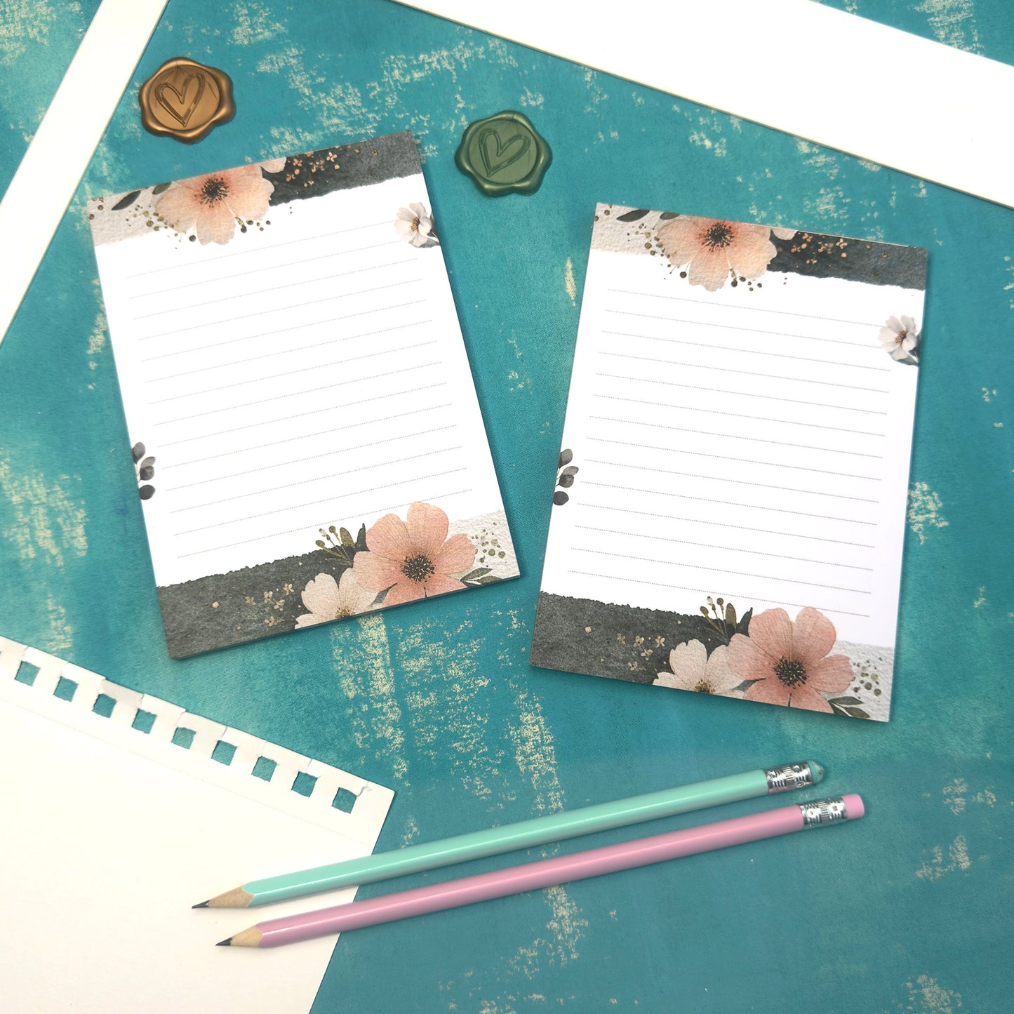 Morning Bloom Illustrated Floral Notepad A6