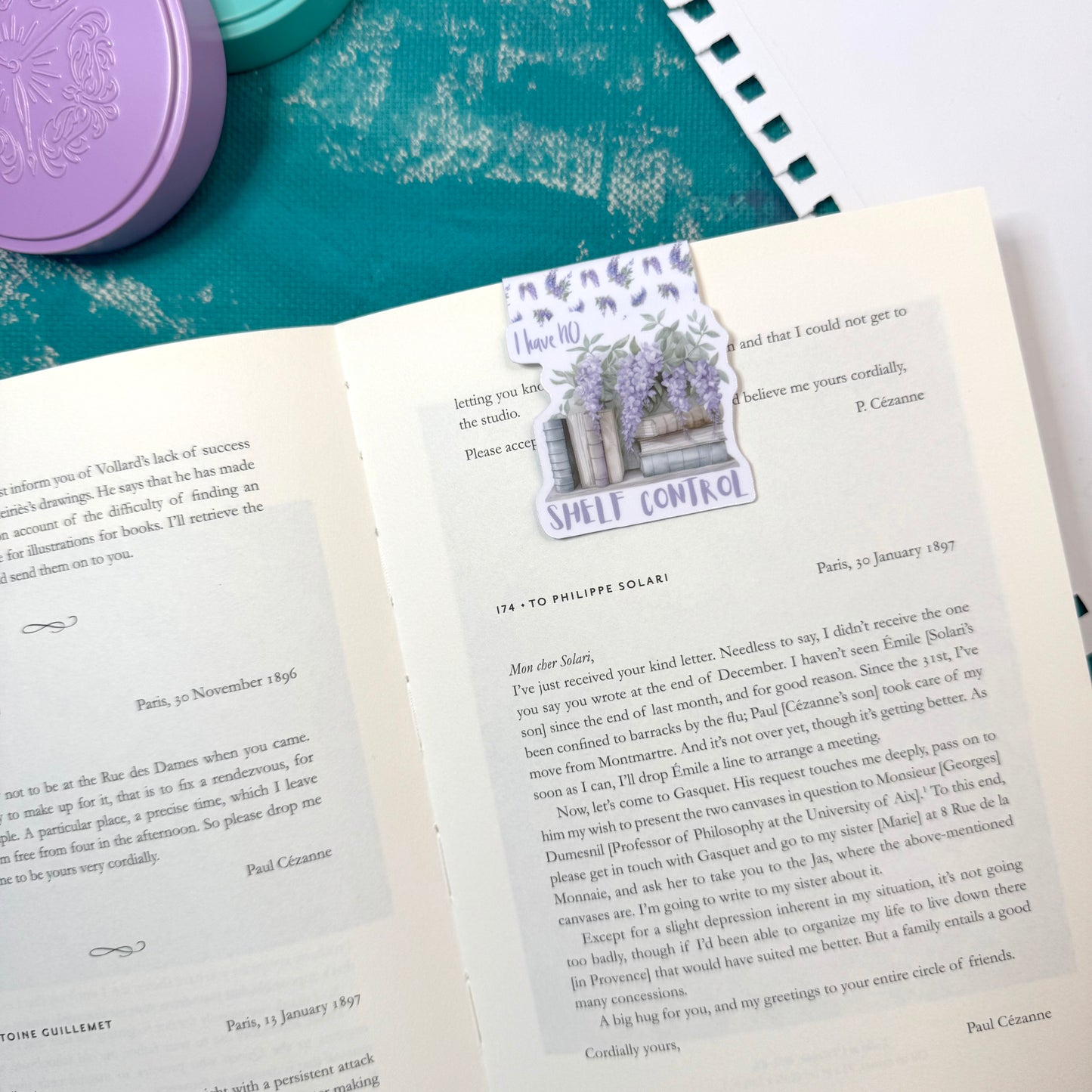I Have No Shelf Control Magnetic Bookmark – Aesthetic Page Marker for Books & Planners