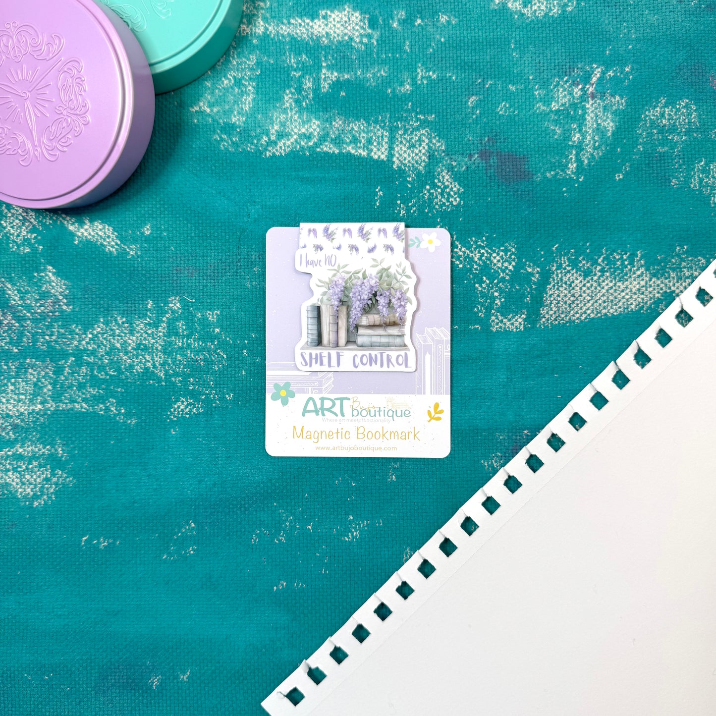 I Have No Shelf Control Magnetic Bookmark – Aesthetic Page Marker for Books & Planners
