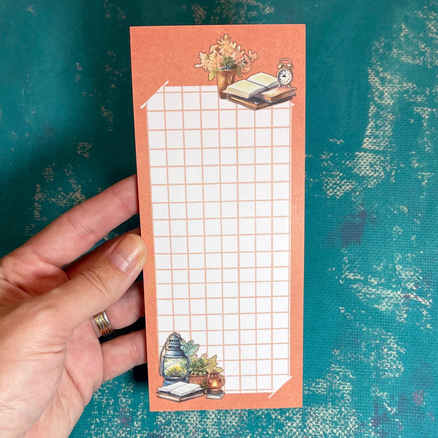 Old Books Notepad 7.5 x 18 cm