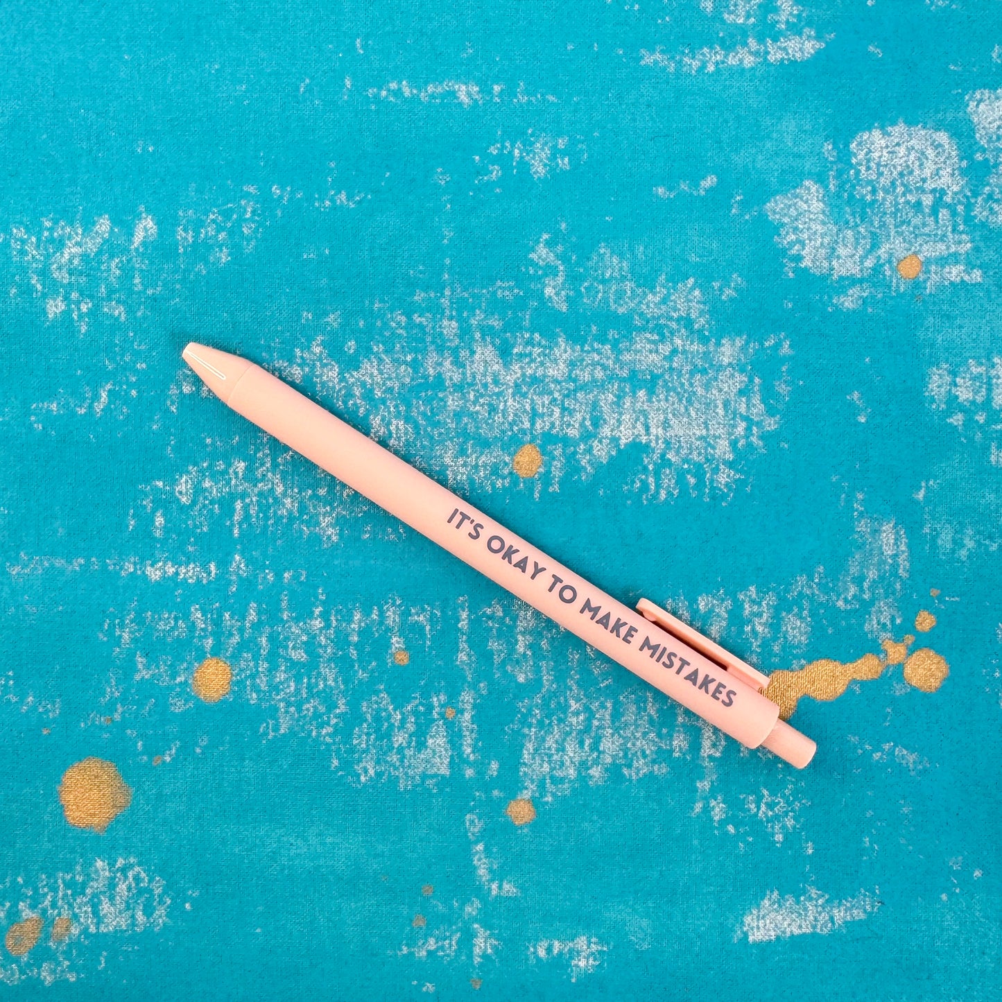 Macaron Colored Motivational Pens - Pastel Ballpoint Pens with Uplifting Quotes, Black Ink