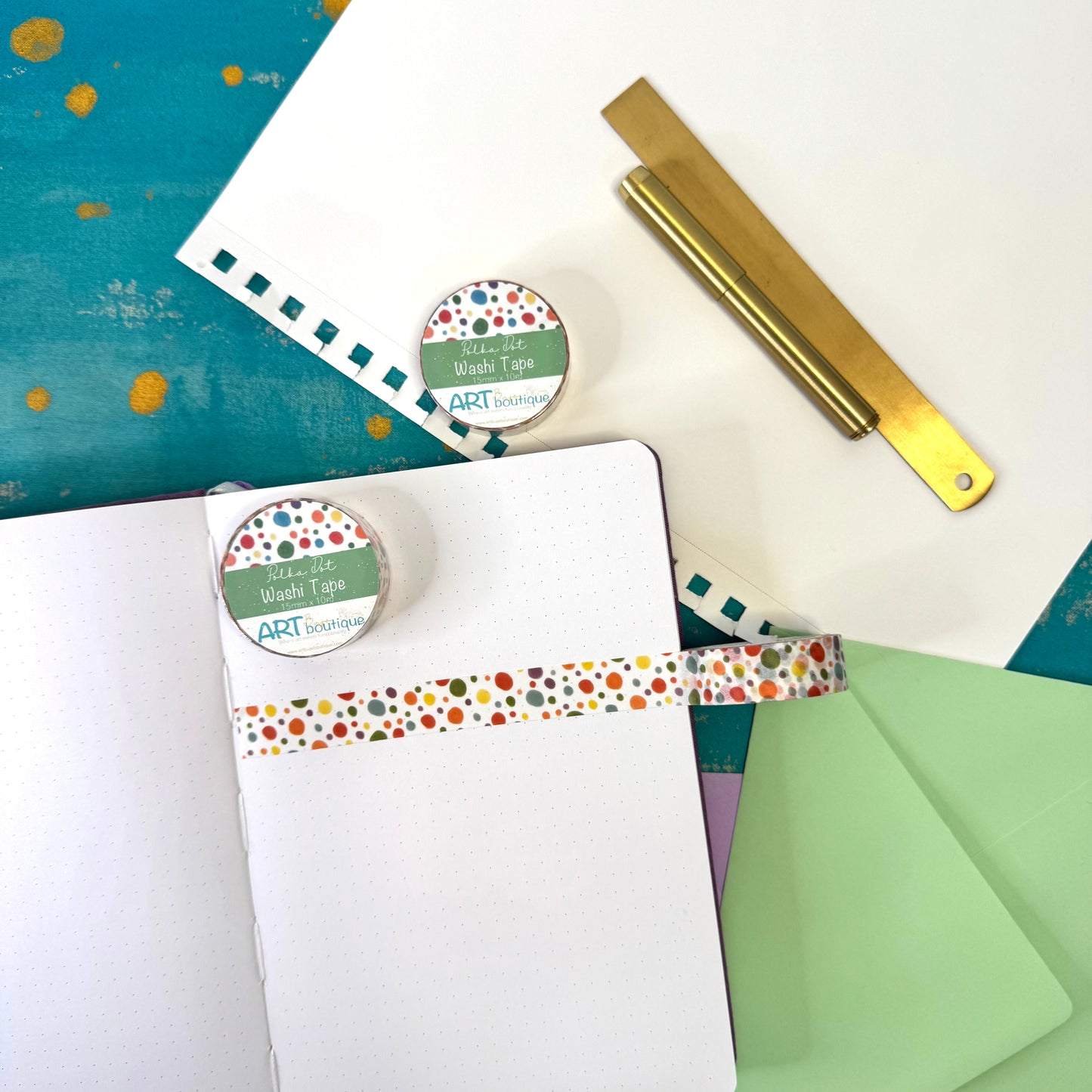 Colourful Polka Dot Washi Tape