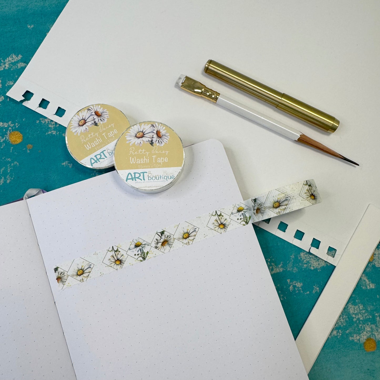 Pretty Daisy Floral Washi Tape