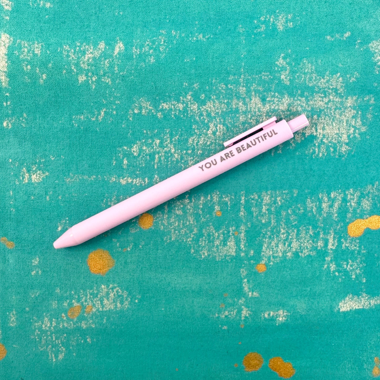 Macaron Colored Motivational Pens - Pastel Ballpoint Pens with Uplifting Quotes, Black Ink