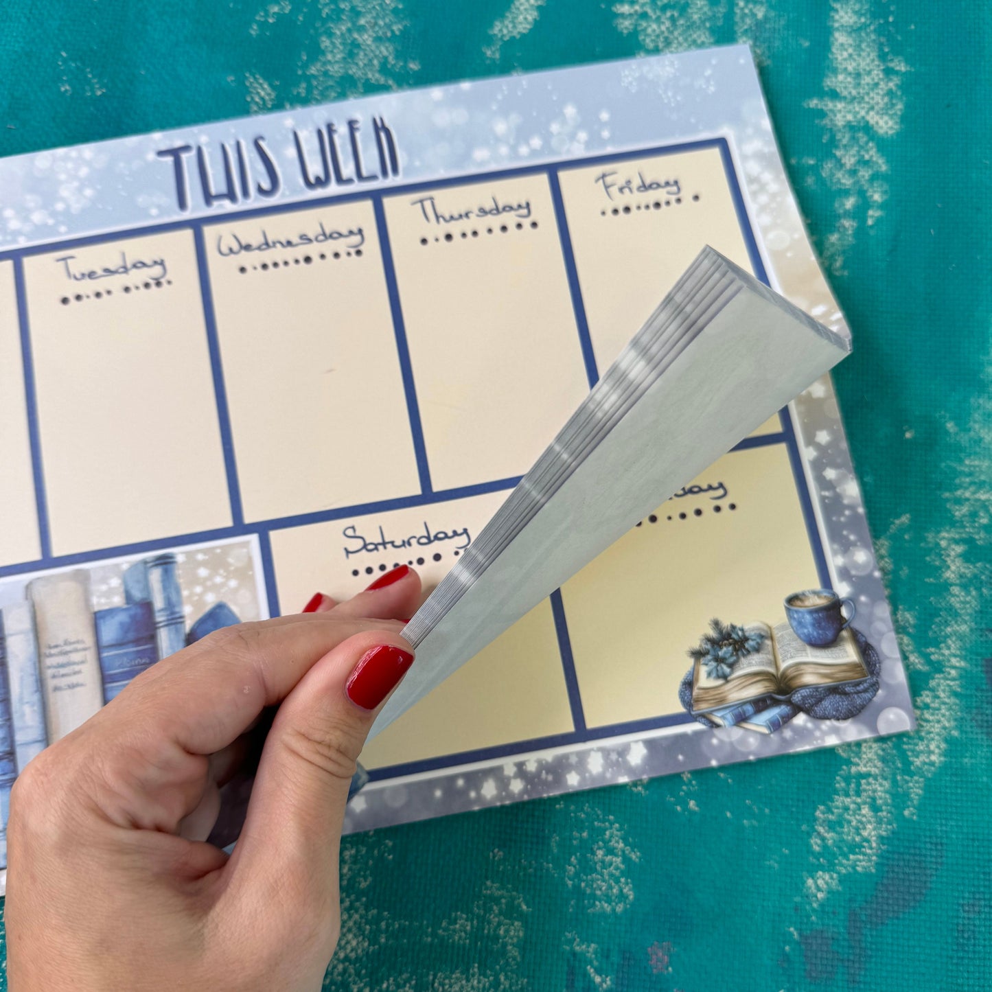 Reading Nook A4 Weekplanner Kladblok