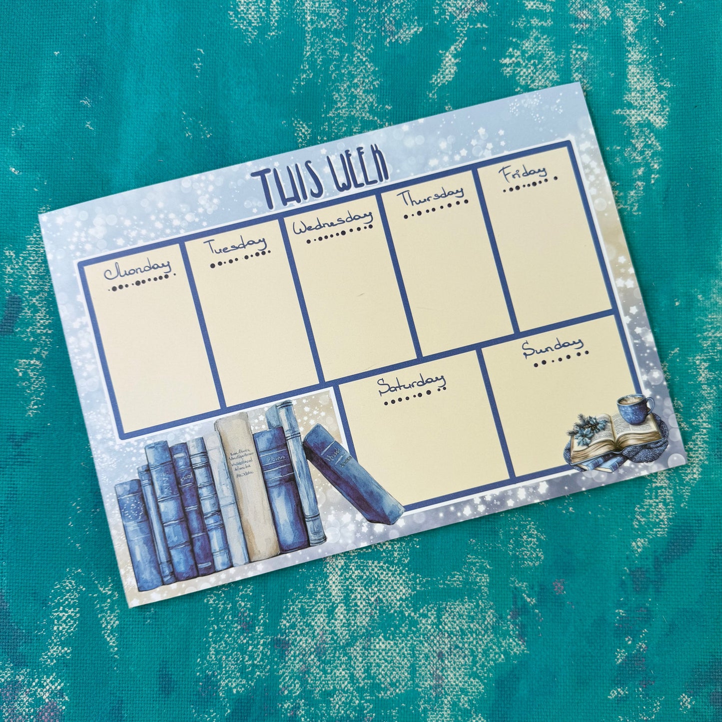 Reading Nook A4 Weekplanner Kladblok