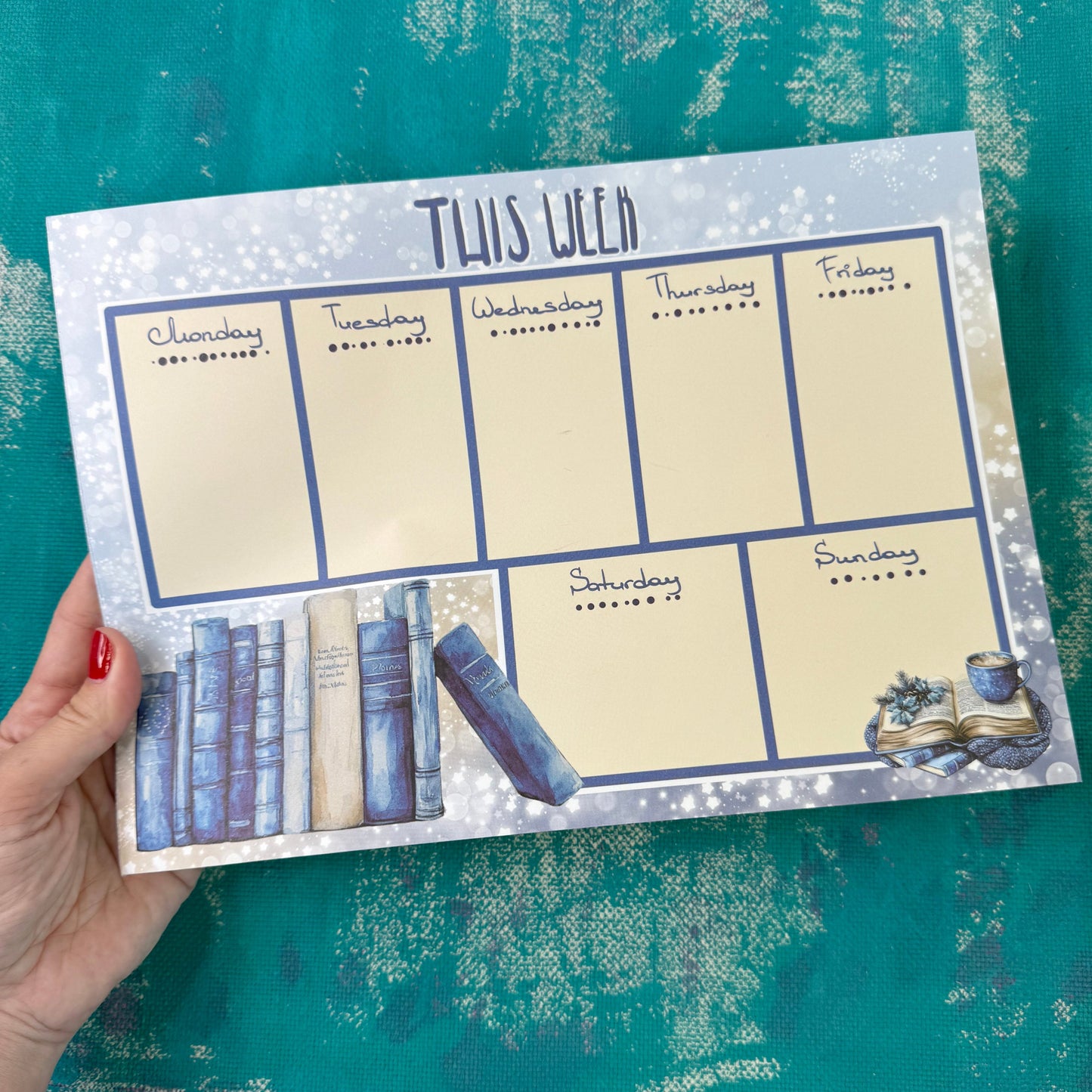 Reading Nook A4 Weekplanner Kladblok