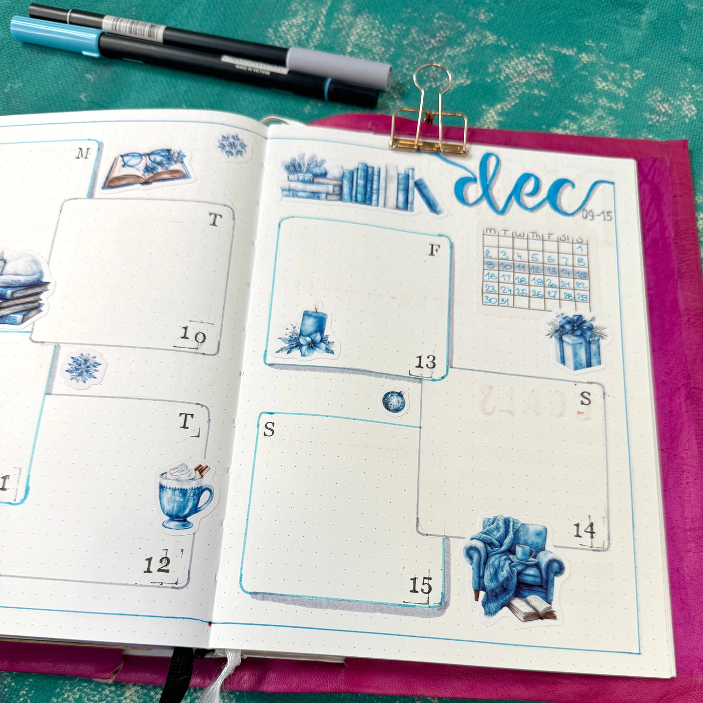 Terug naar school bujo-stickers ingesteld