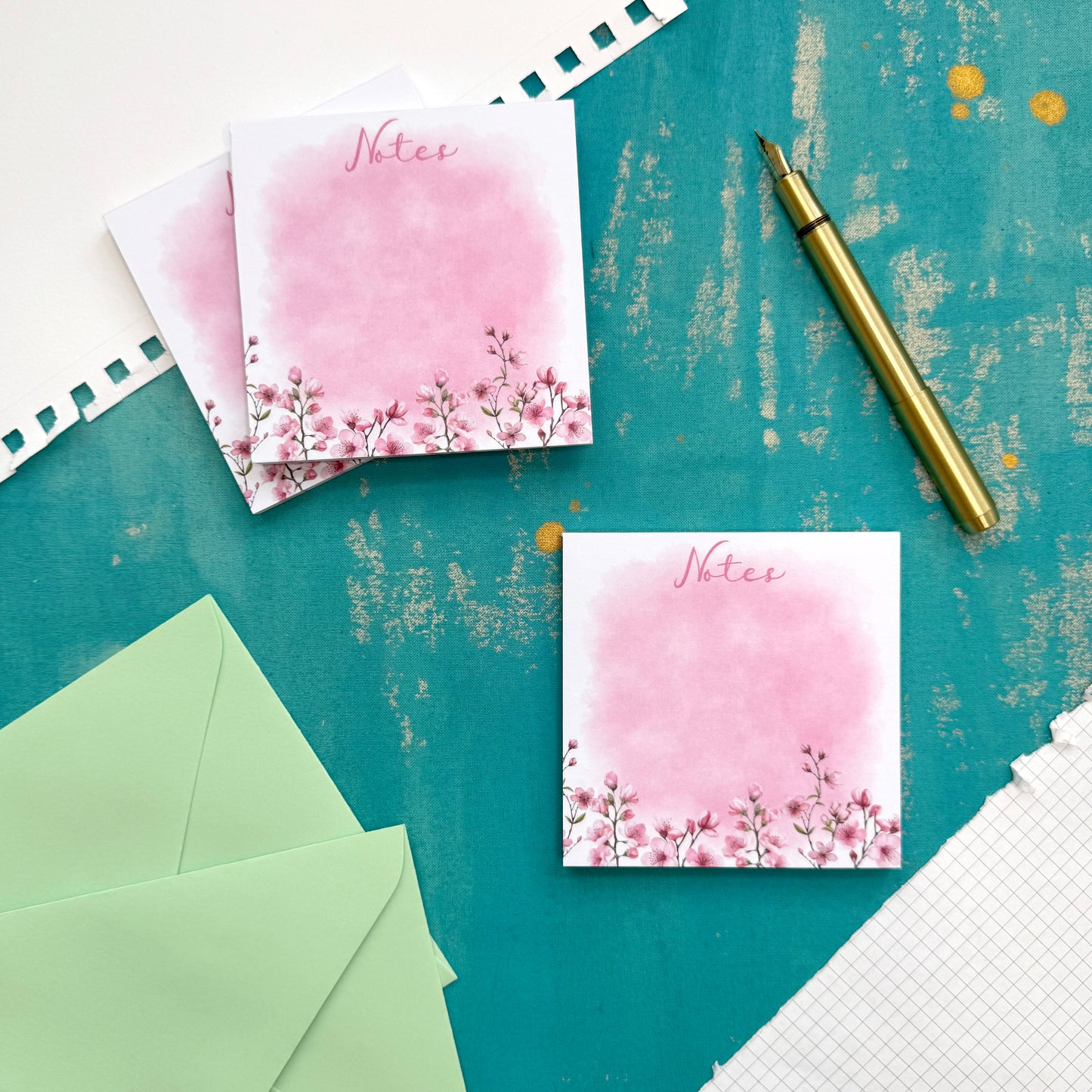 Cherry Blossom Pocket Notepad – Aesthetic Stationery for Journaling, Planning & To-Do Lists